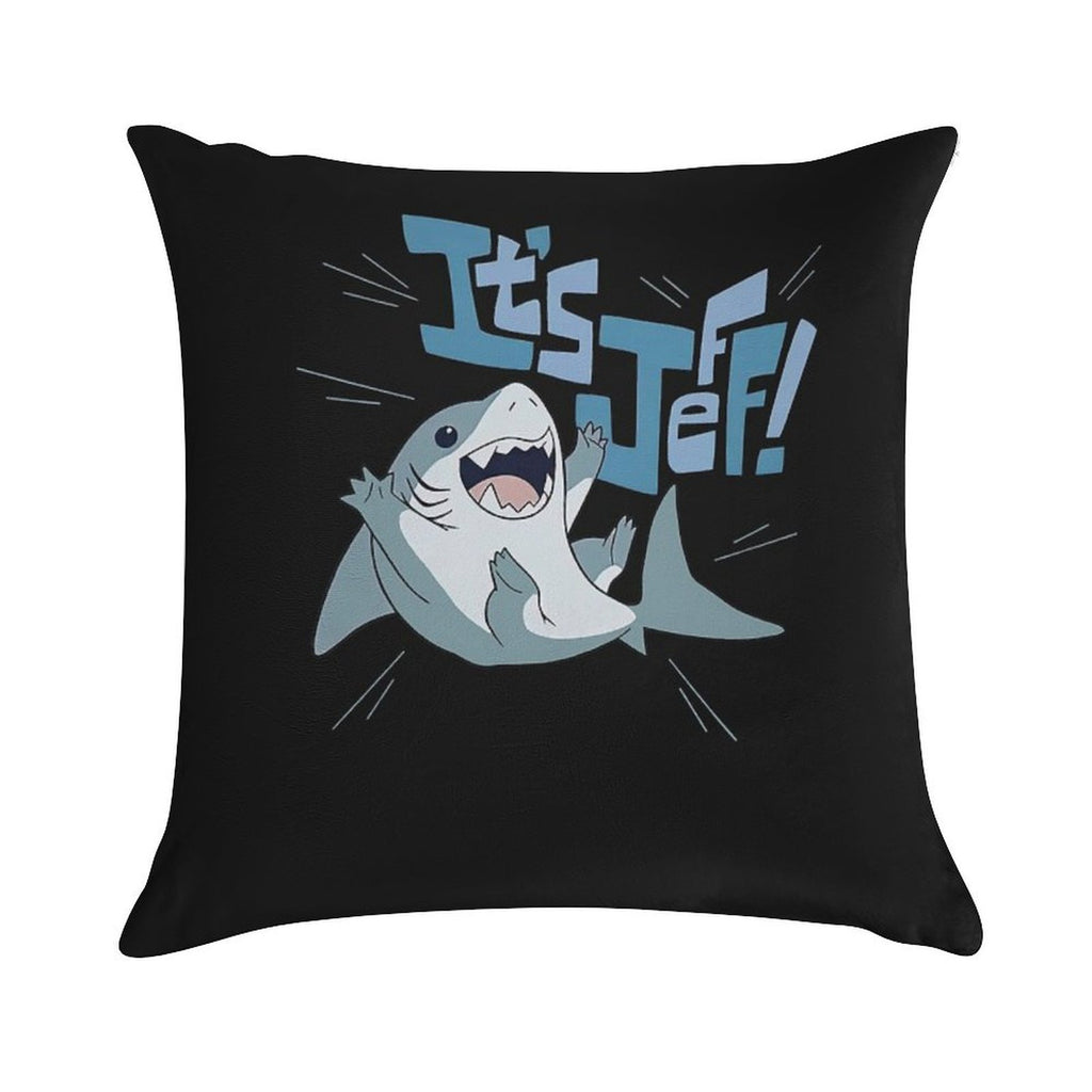It’s Jeff The Landshark Soft High-Density Material Throw Pillow