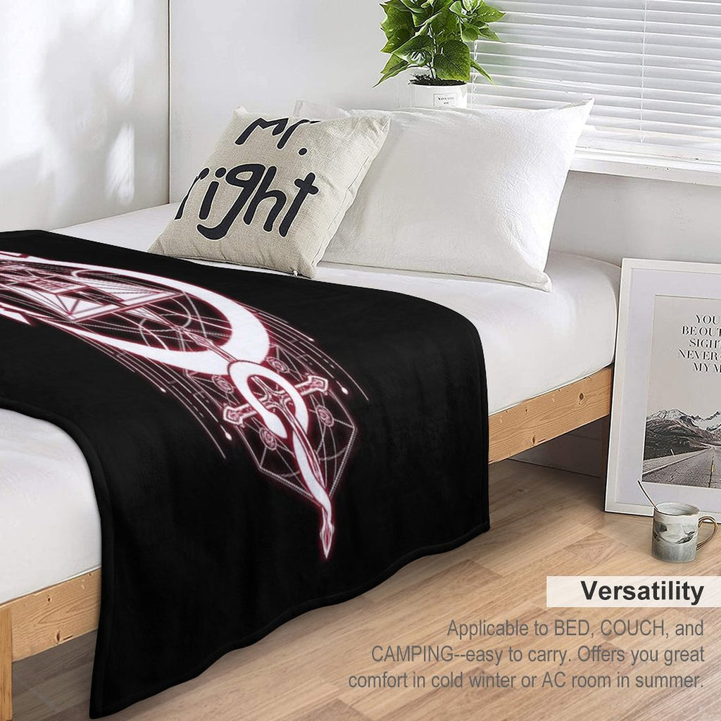 Glowing Snakes of Alchemy Multi-functional Throw Blanket