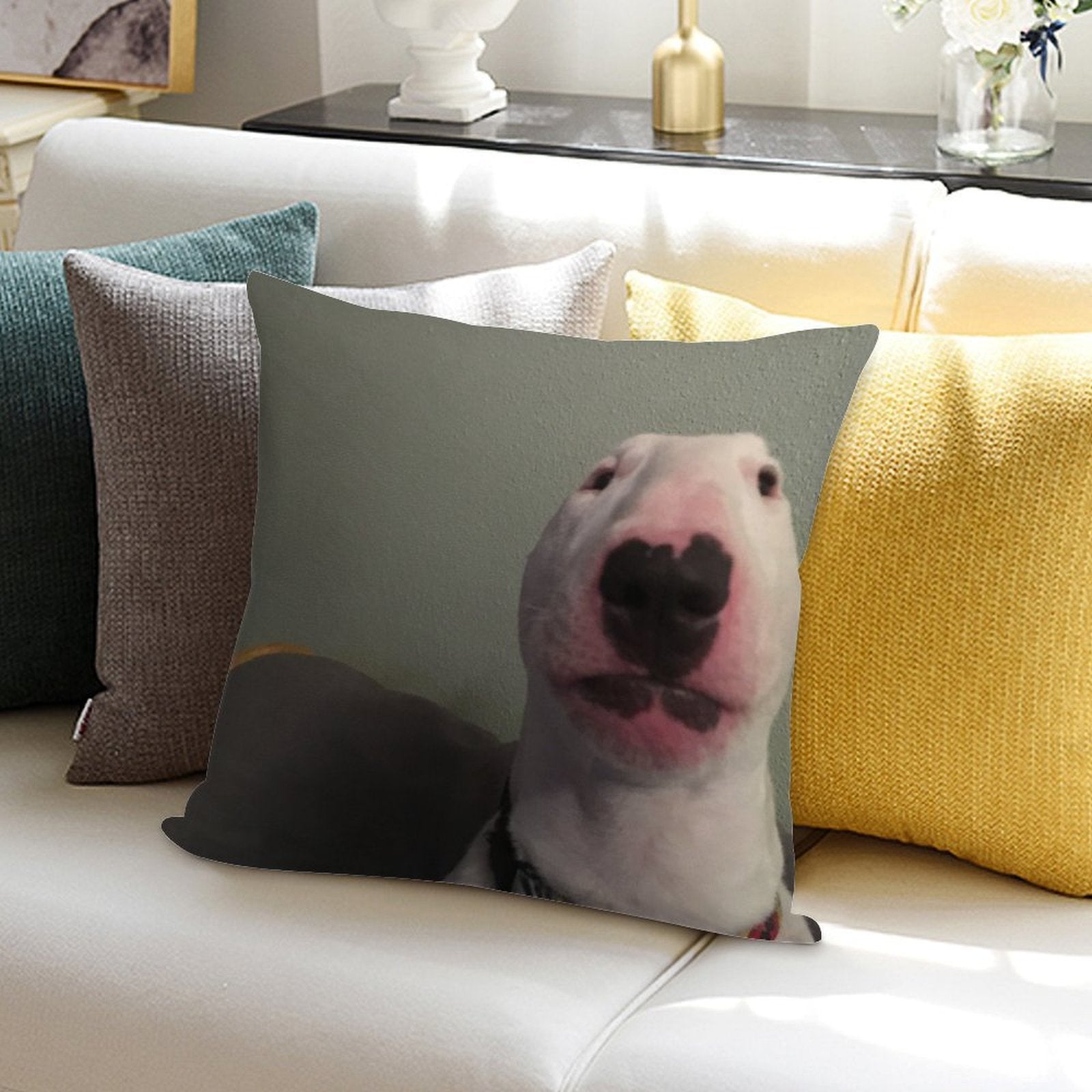 @PupperNelson Walter Original Soft High-Density Material Throw Pillow