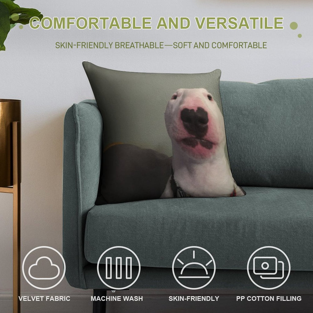 @PupperNelson Walter Original Soft High-Density Material Throw Pillow