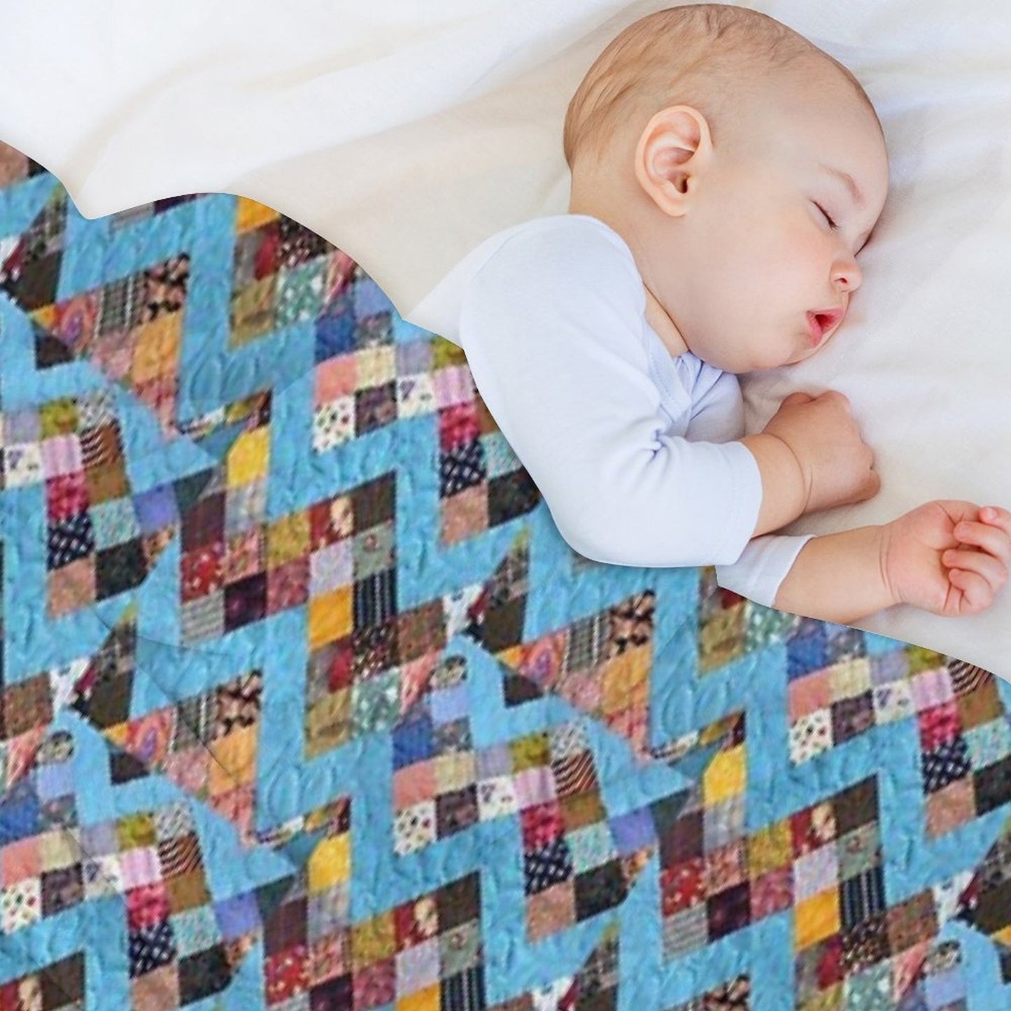 Zig Zag Chevron Quilt Comfort Throw Blanket
