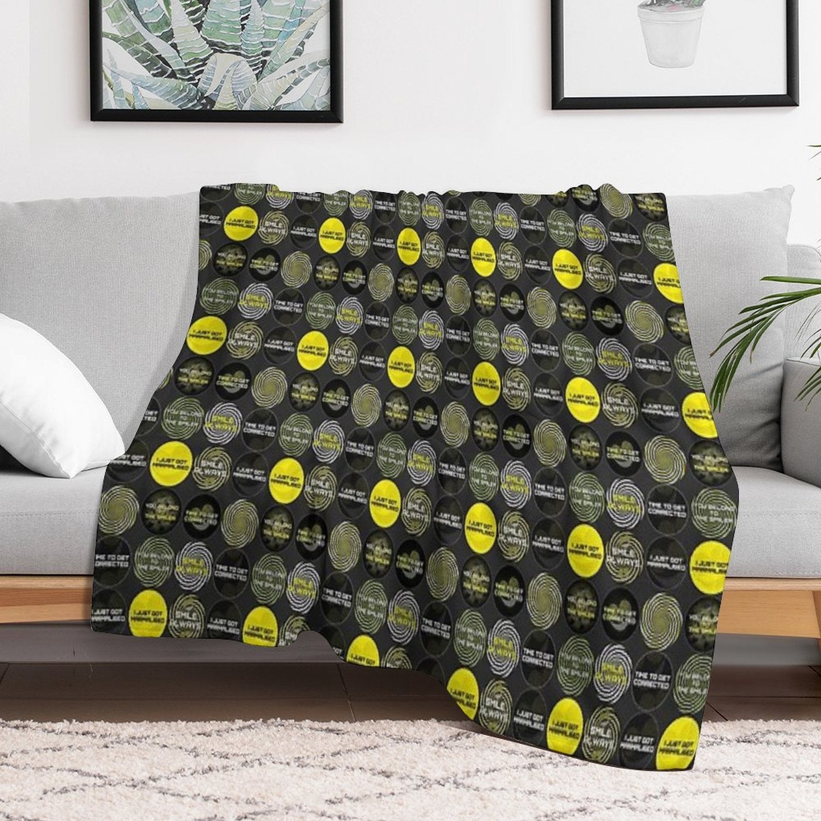 Get Corrected - Sticker Sheet Eco-conscious Throw Blanket