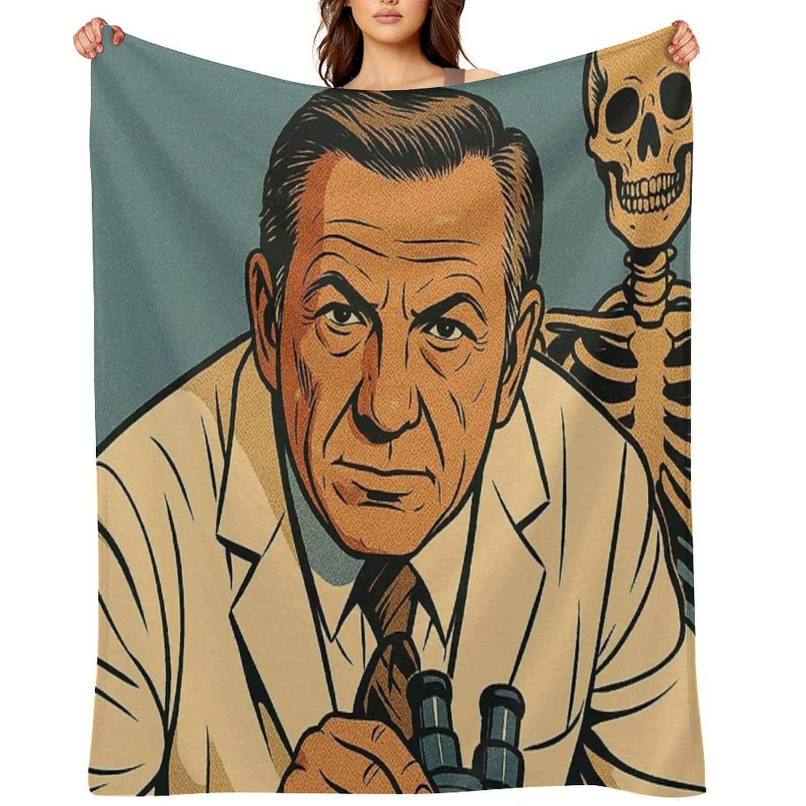 Quincy, Crime Series 70s Versatility Throw Blanket