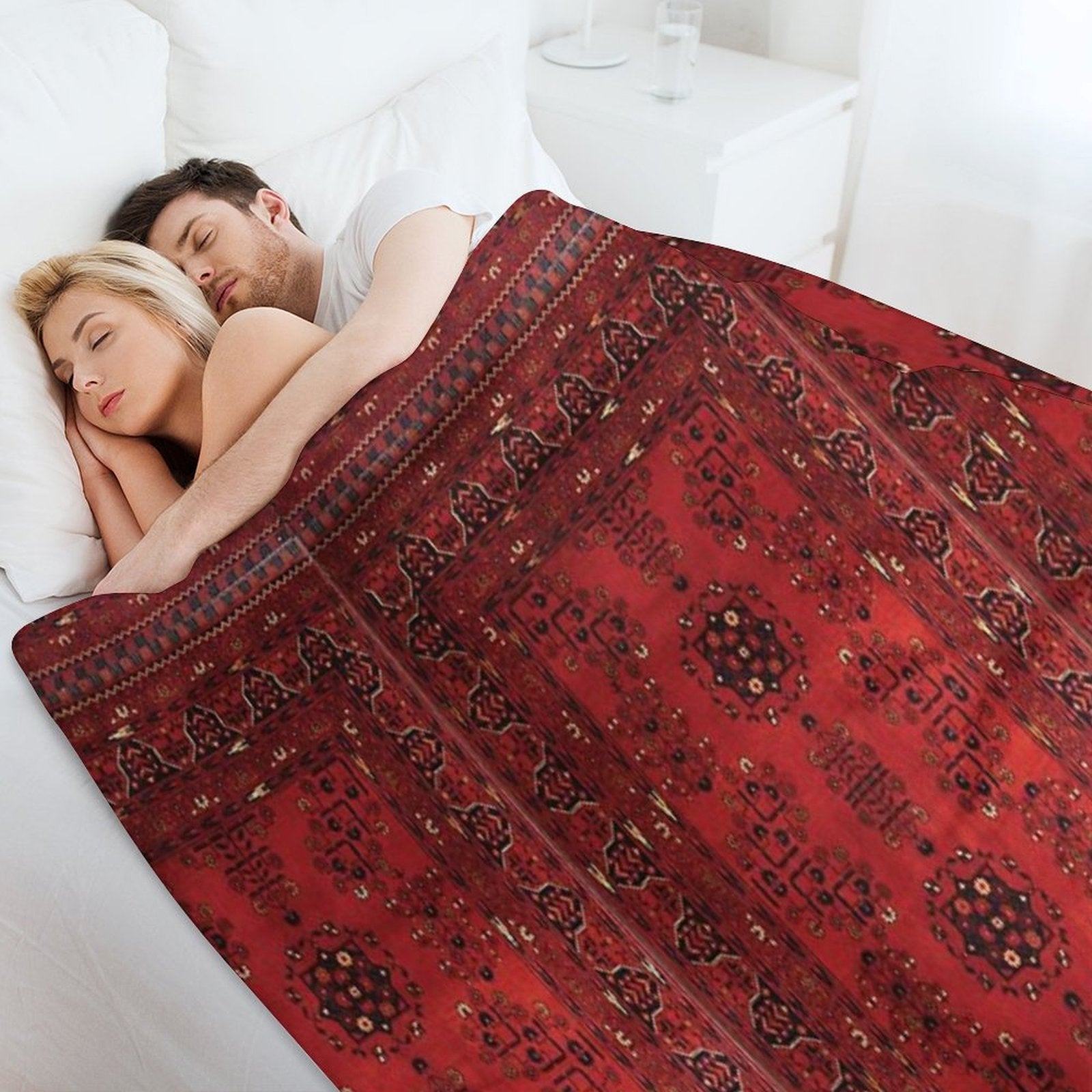 Antique Persian Rug Shrink-resistant Throw Blanket