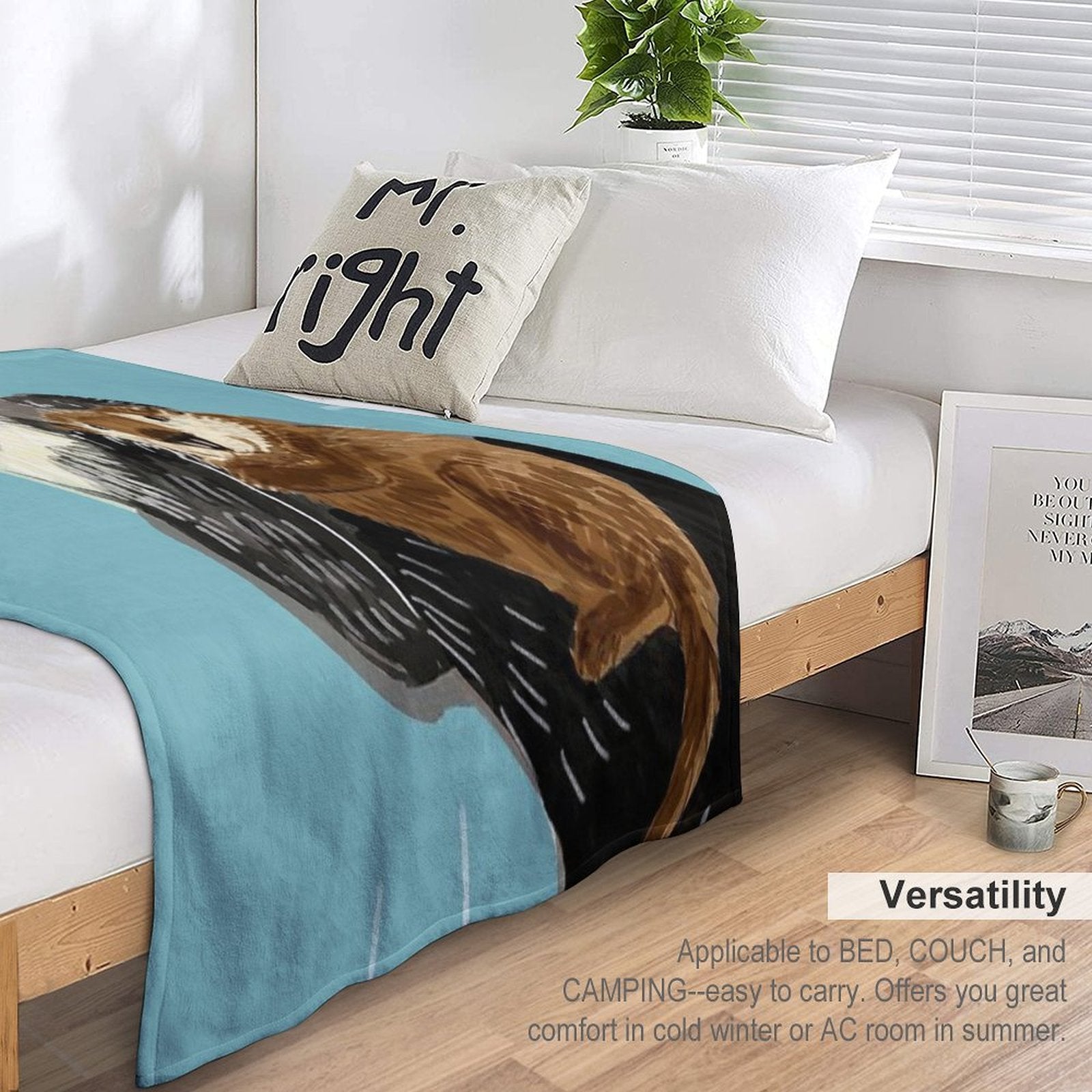Alaska Sea Otter Mom And Baby Multi-functional Throw Blanket