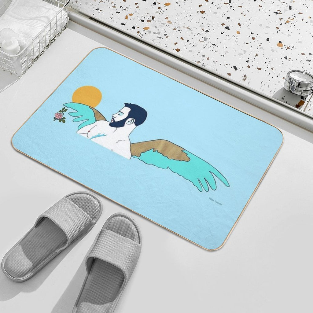 The Lonely Rose  Easy Maintenance Bath Mat