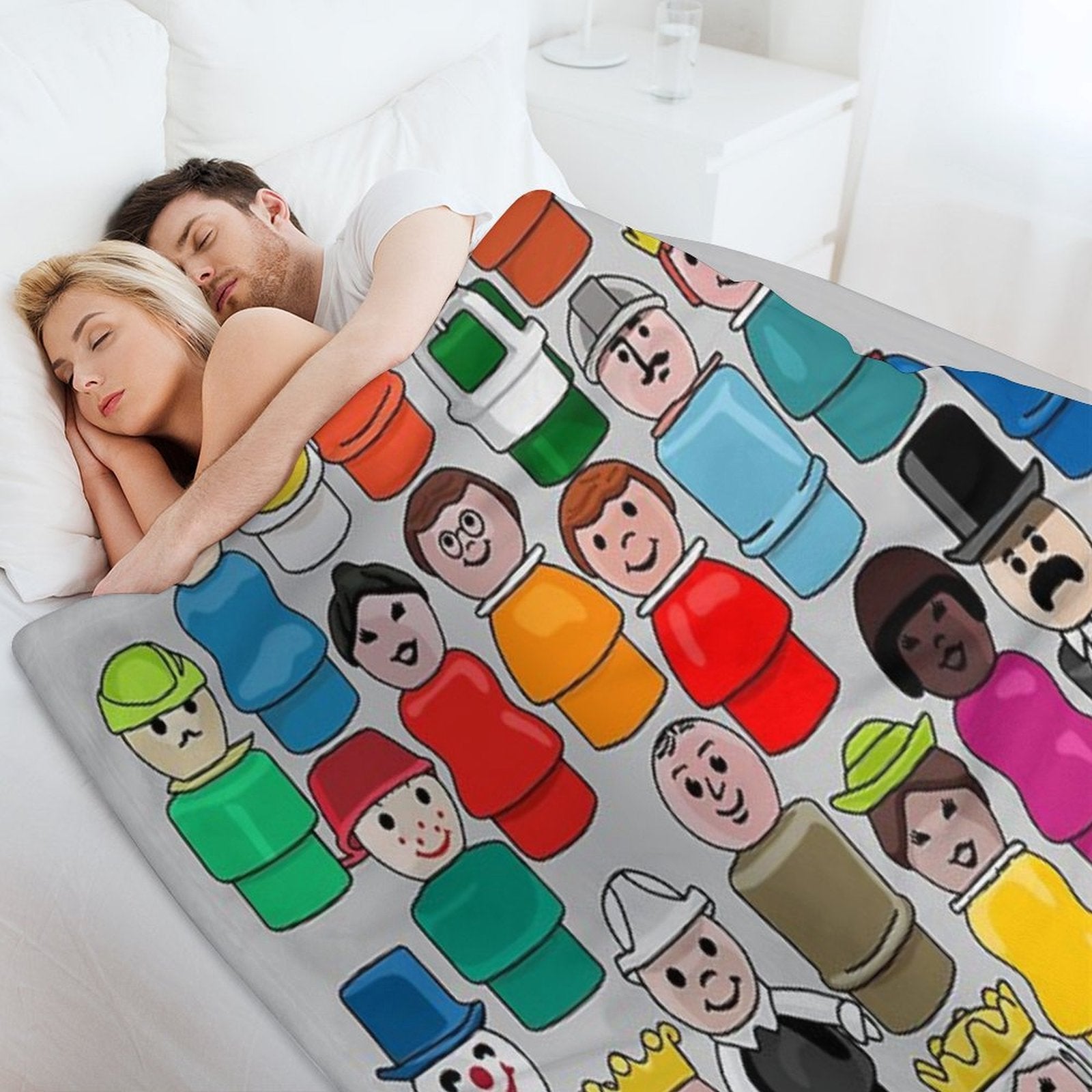 The People in Your Neighborhood Machine-washable Throw Blanket