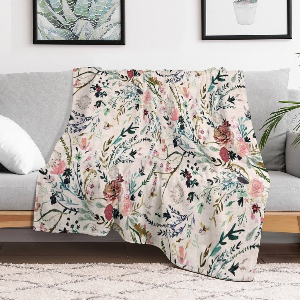 Fable Floral Velvety-soft Throw Blanket