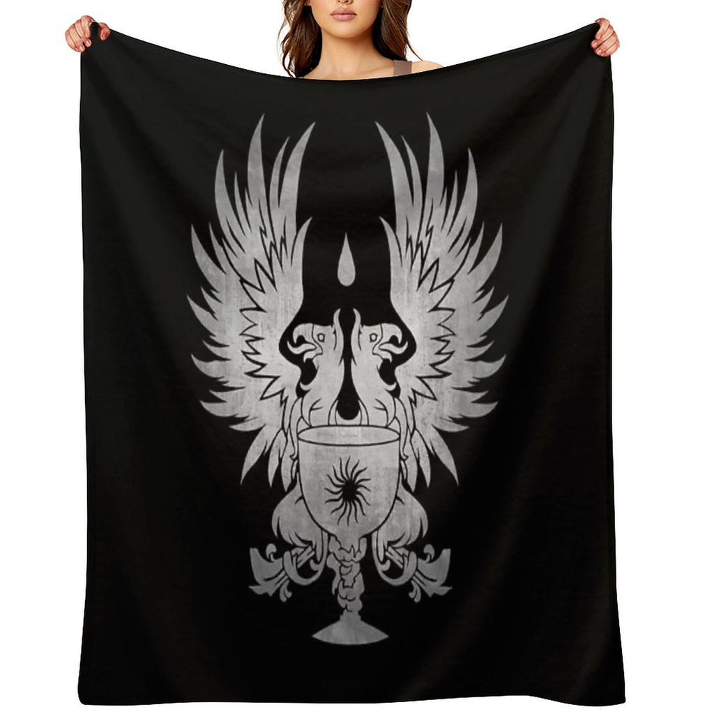 Dragon Age Grey Warden Silver Durable Throw Blanket