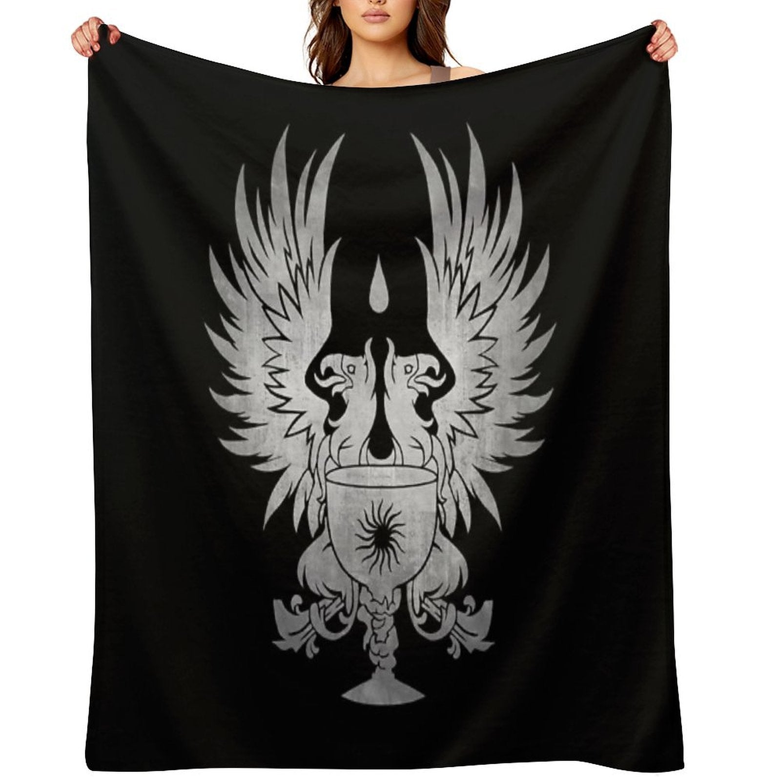 Dragon Age Grey Warden Silver Durable Throw Blanket