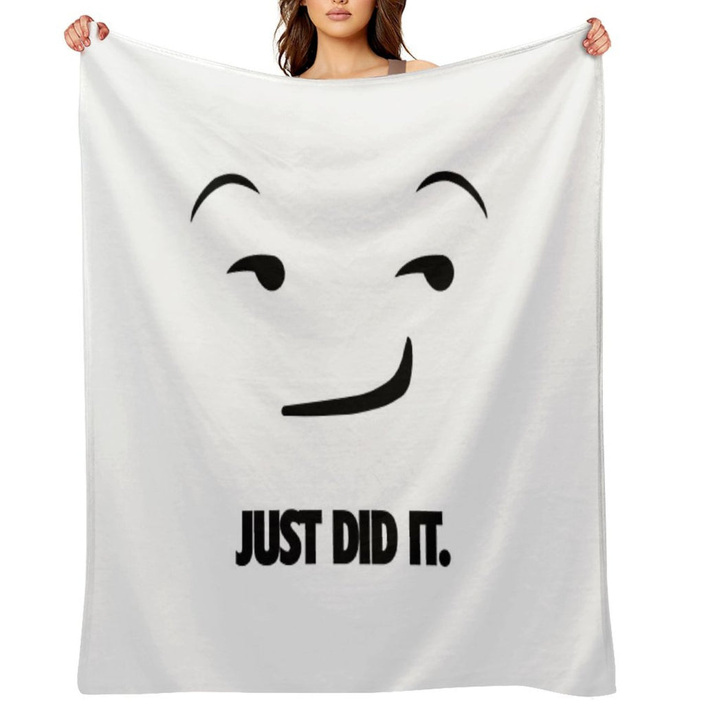 Nike Just Do It Parody - Just Did It.Emoji All-season Throw Blanket