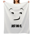 Nike Just Do It Parody - Just Did It.Emoji All-season Throw Blanket