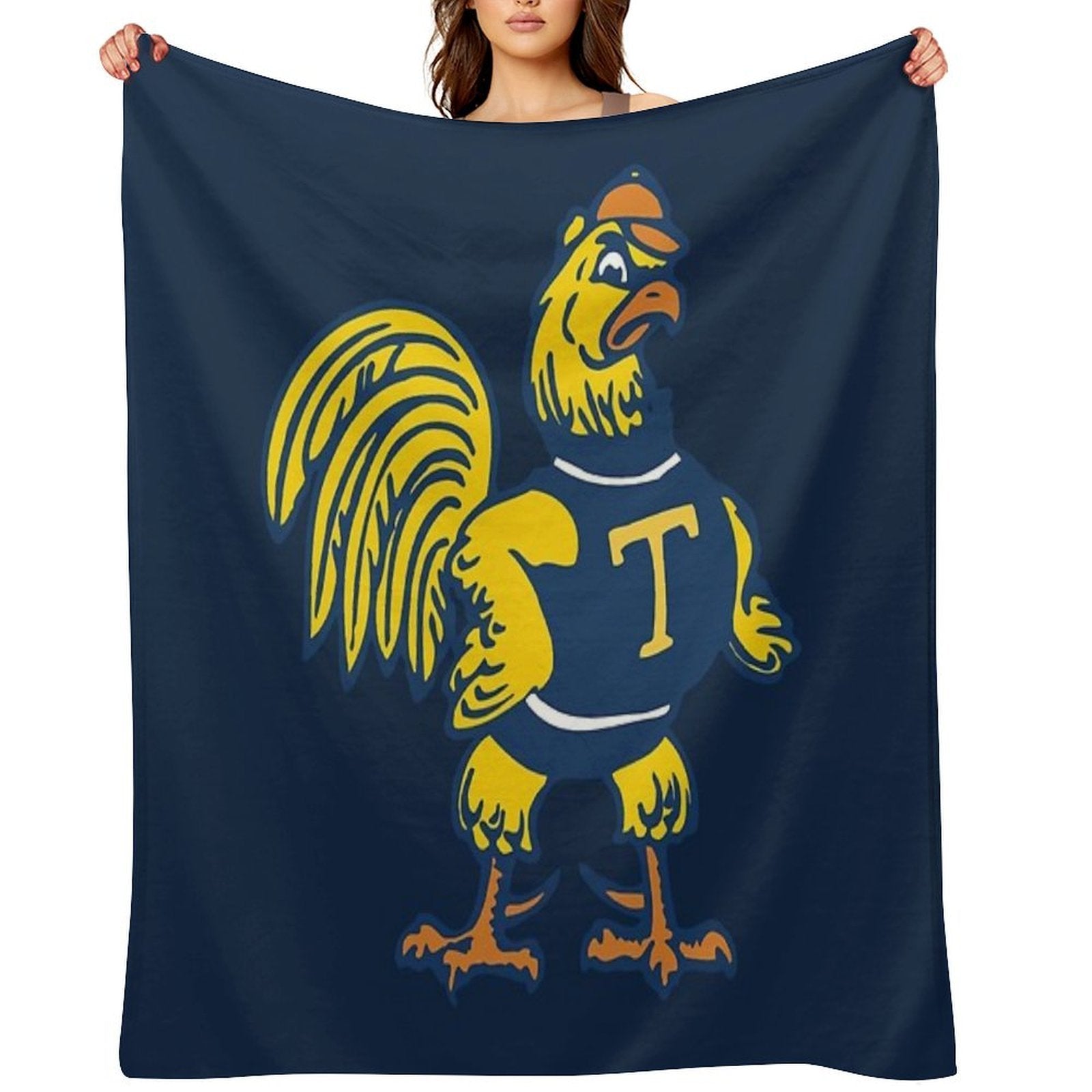 Trinity College (CT) Trinity Bantams Sustainable Throw Blanket