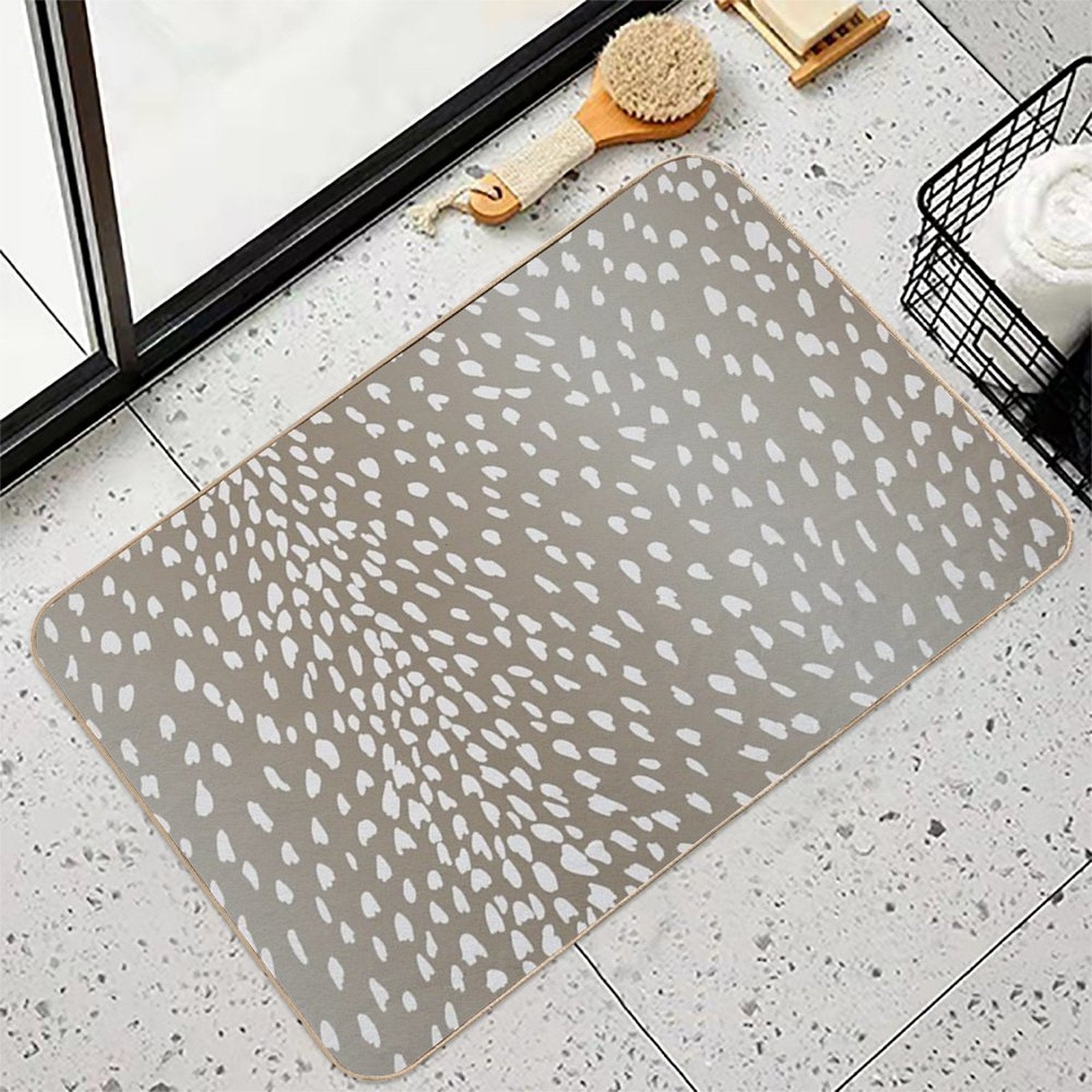 Antelope Fawn Print  Stain-Proof Bath Mat