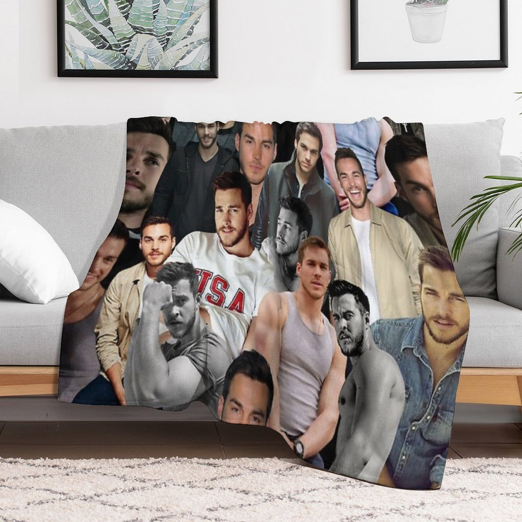 Kai Parker Photo Collage All-season Throw Blanket