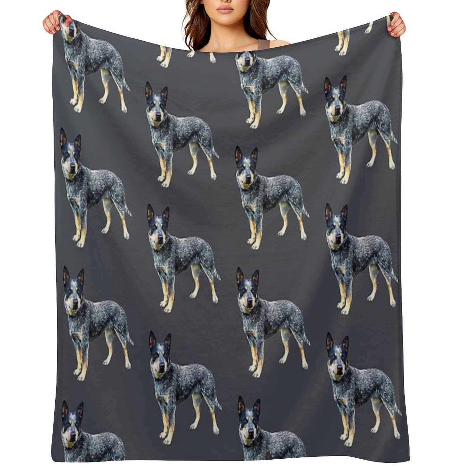 Blue Heeler Australian Cattle Dog Comfort Throw Blanket