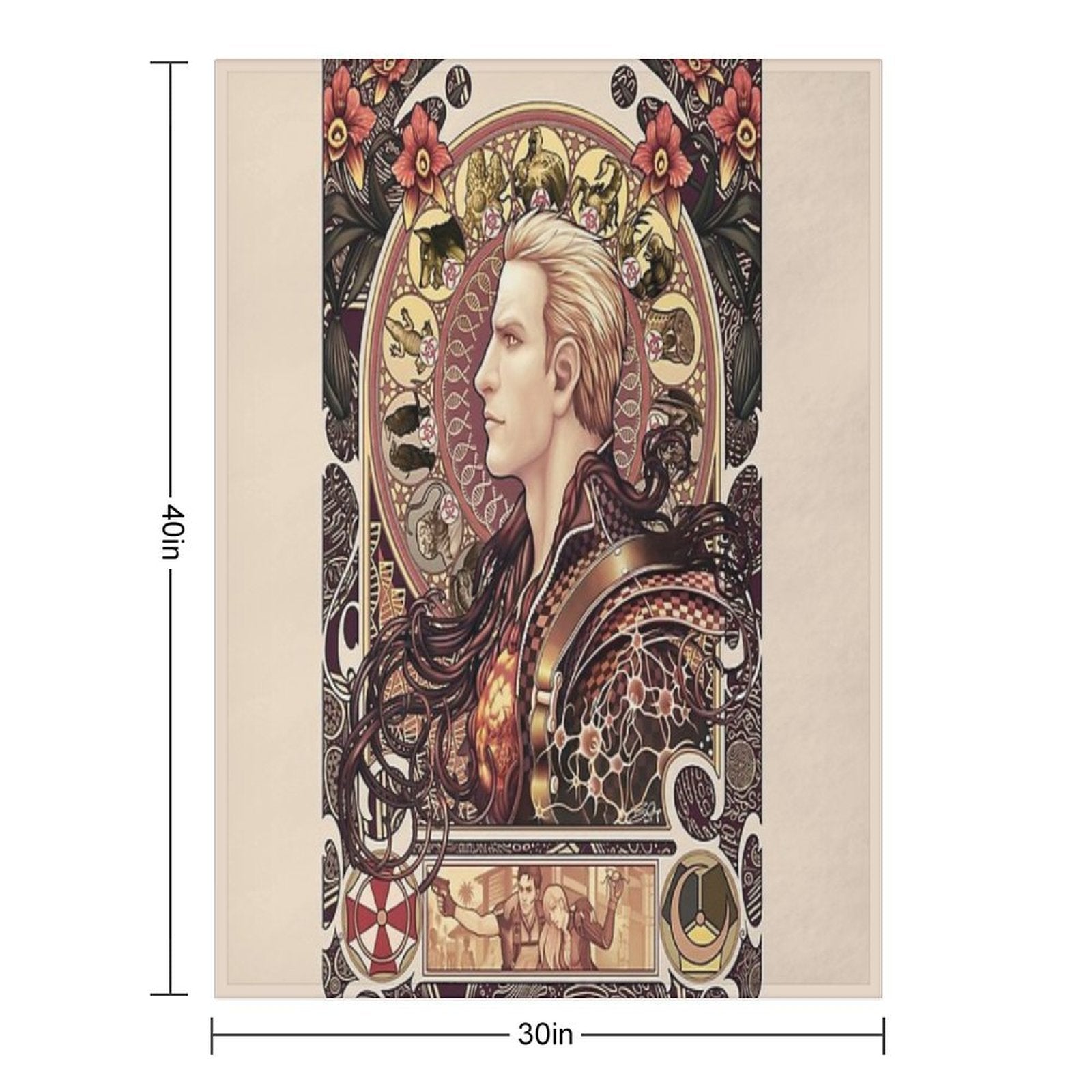 Biohazard Zodiac Durable Throw Blanket