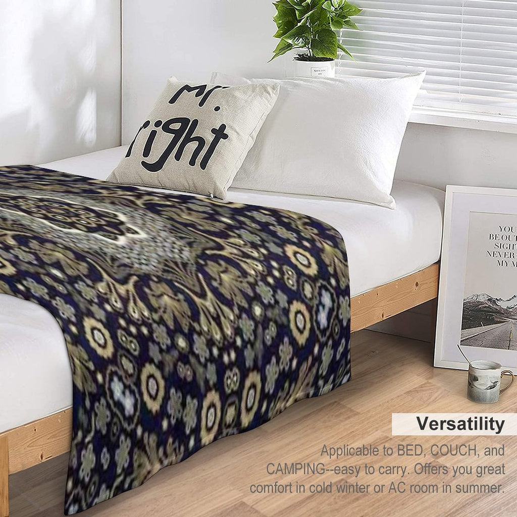 Damask Pattern Tapestry Wall Hanging Versatility Throw Blanket