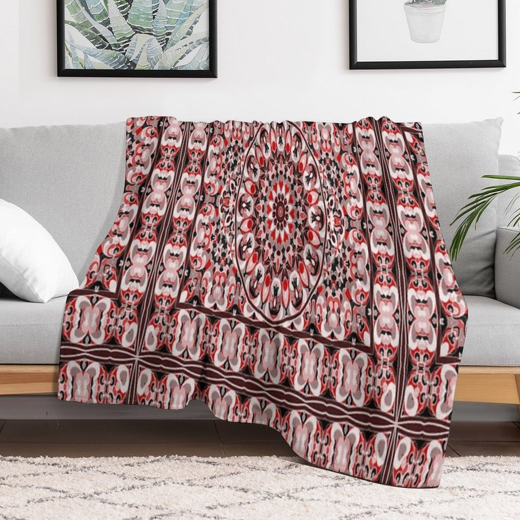Oriental Rug Quick-dry Throw Blanket