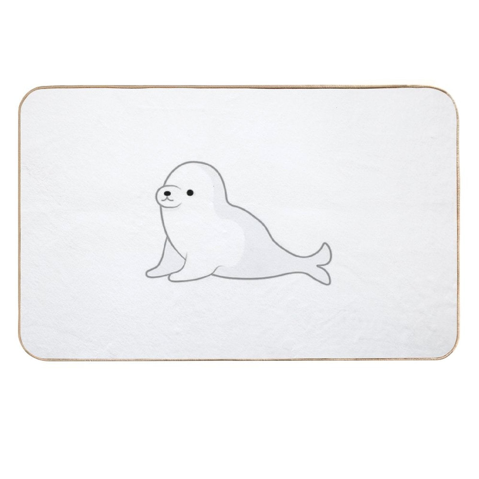 Adorable Baby Seal Just Vibing Out Here  Long-Lasting Bath Mat