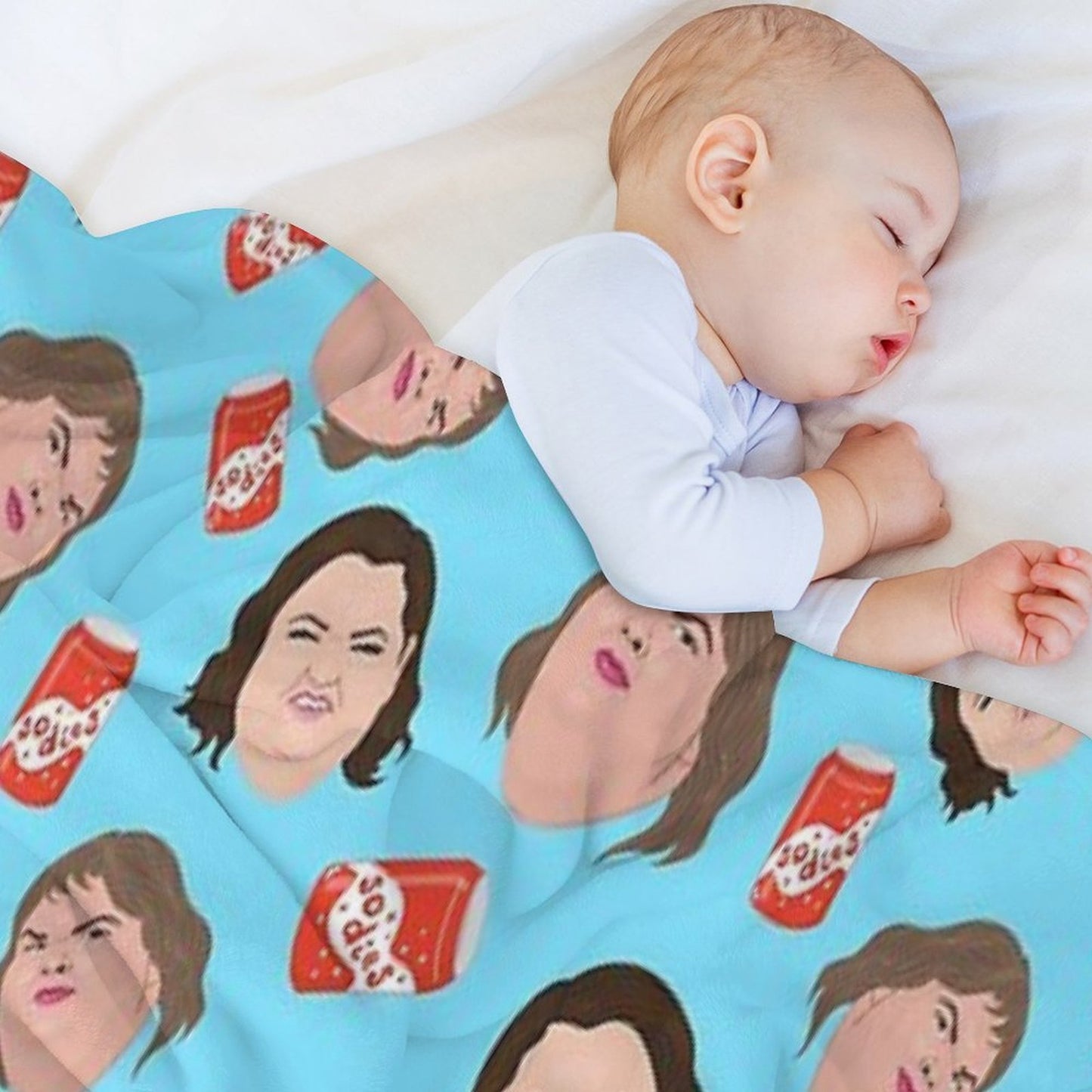 1000lb Sisters - Repeat Print - Sodies - Slaton Sisters - Amy Tammy Quick-dry Throw Blanket