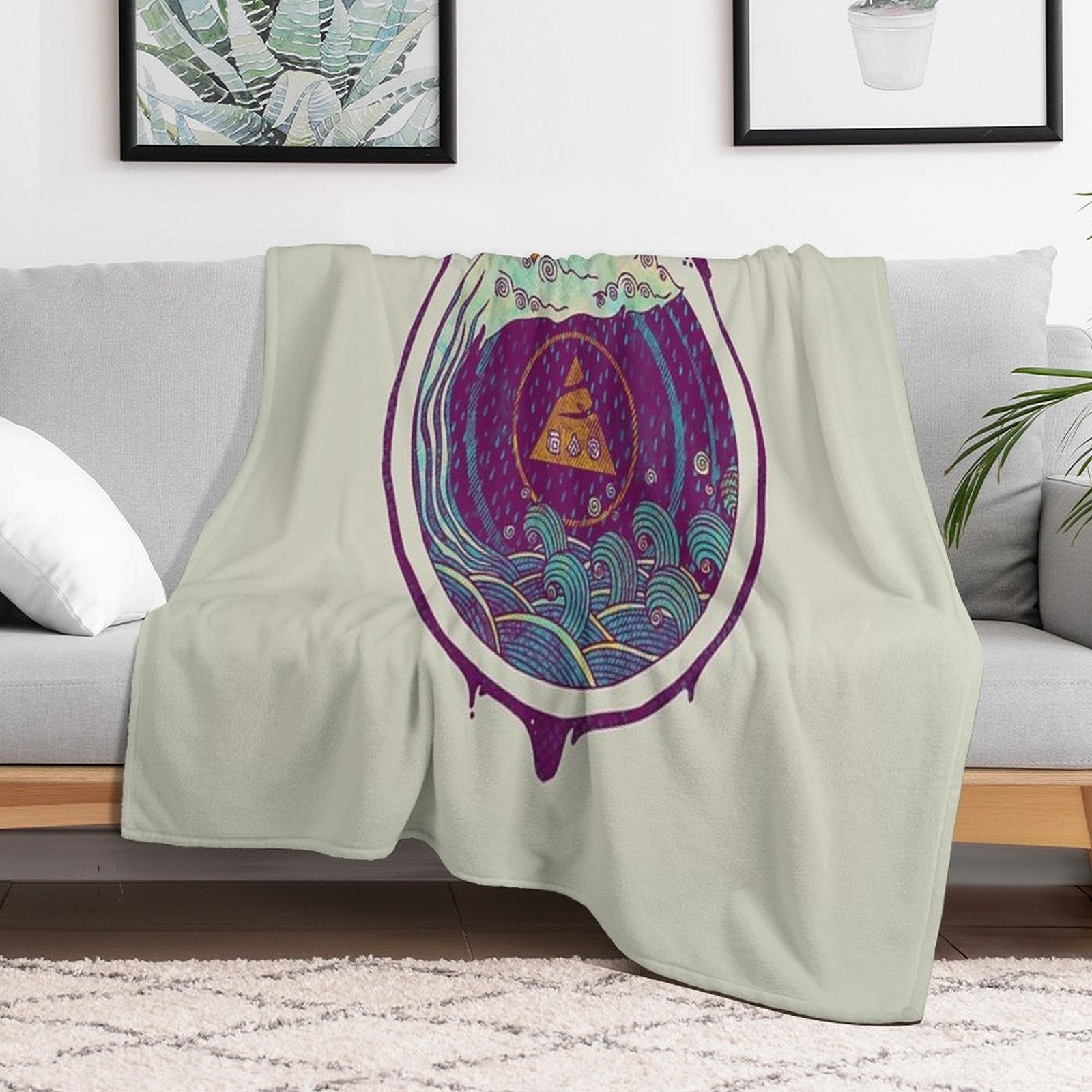 Water Lightweight Throw Blanket