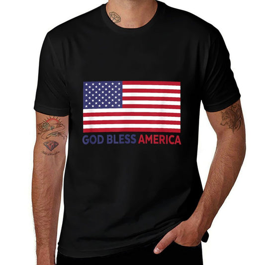 Modern God Bless America  Lightweight T-Shirt