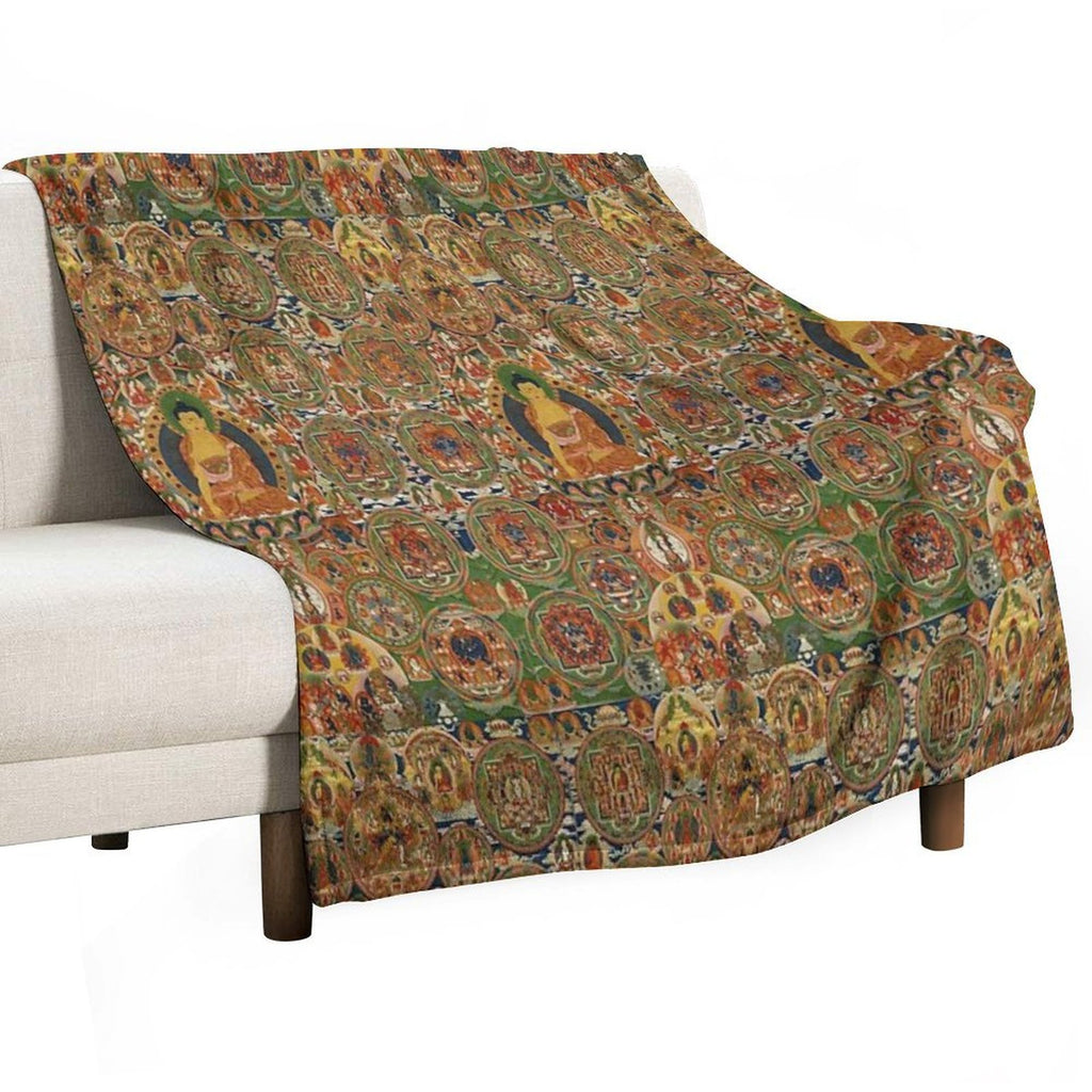 Buddha Velvety-soft Throw Blanket