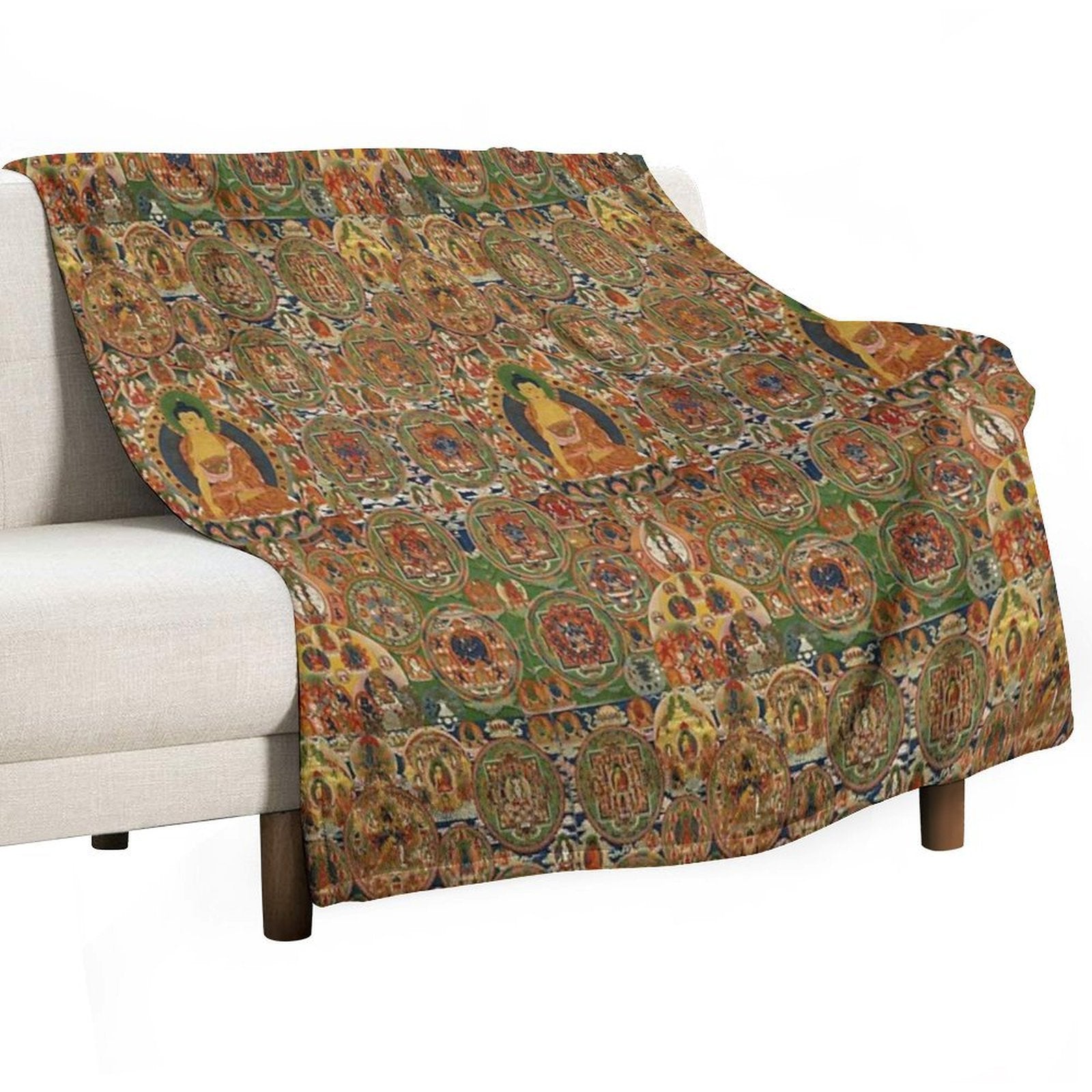 Buddha Velvety-soft Throw Blanket