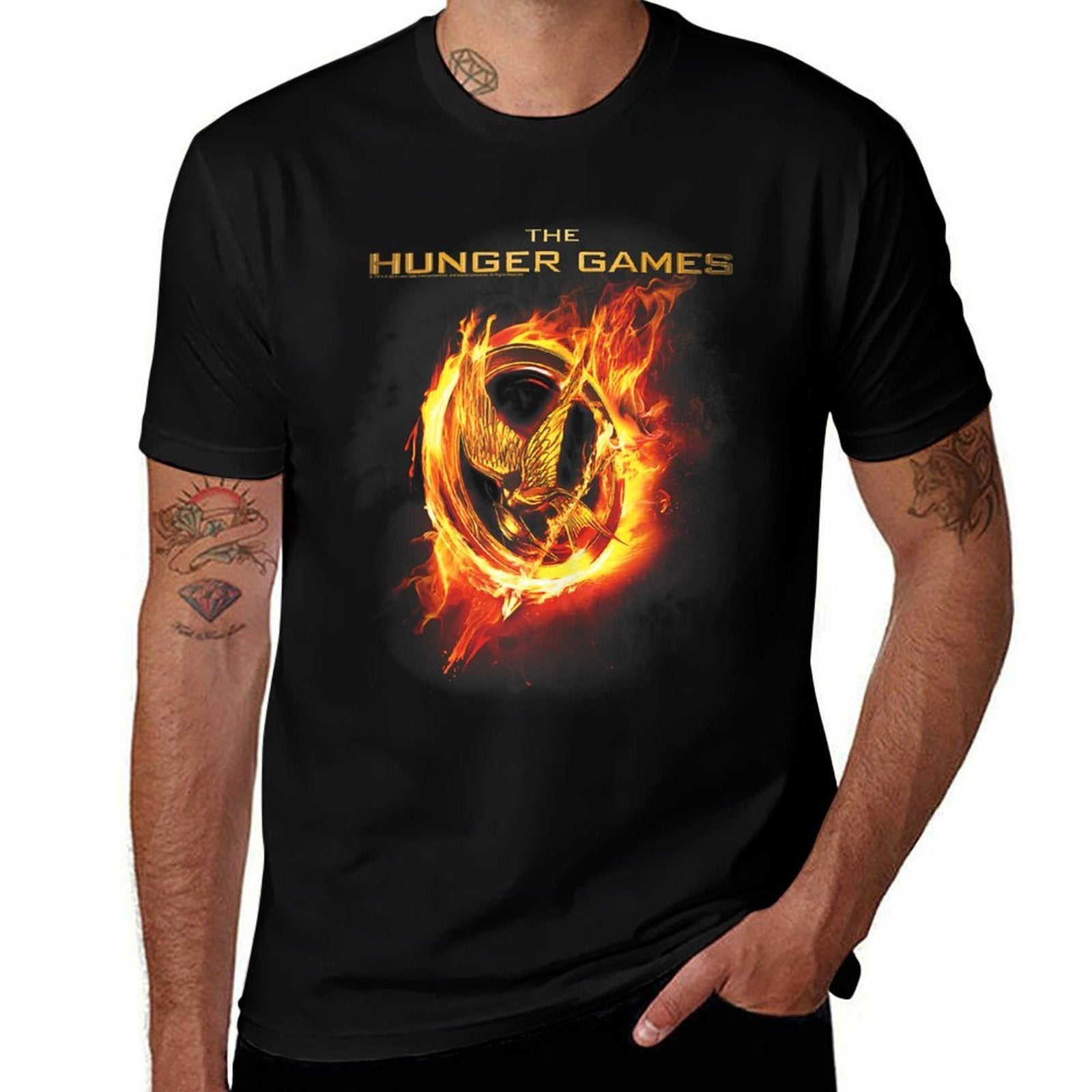 The Hunger Games Main Poster  Cotton T-Shirt