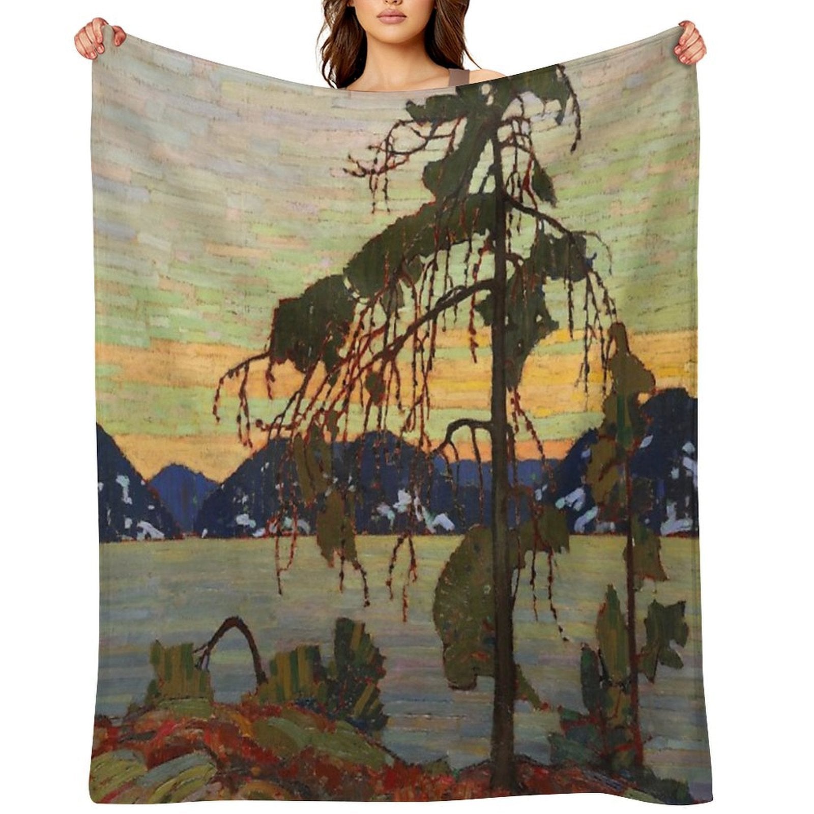 Tom Thomson - The Jack Pine Shrink-resistant Throw Blanket