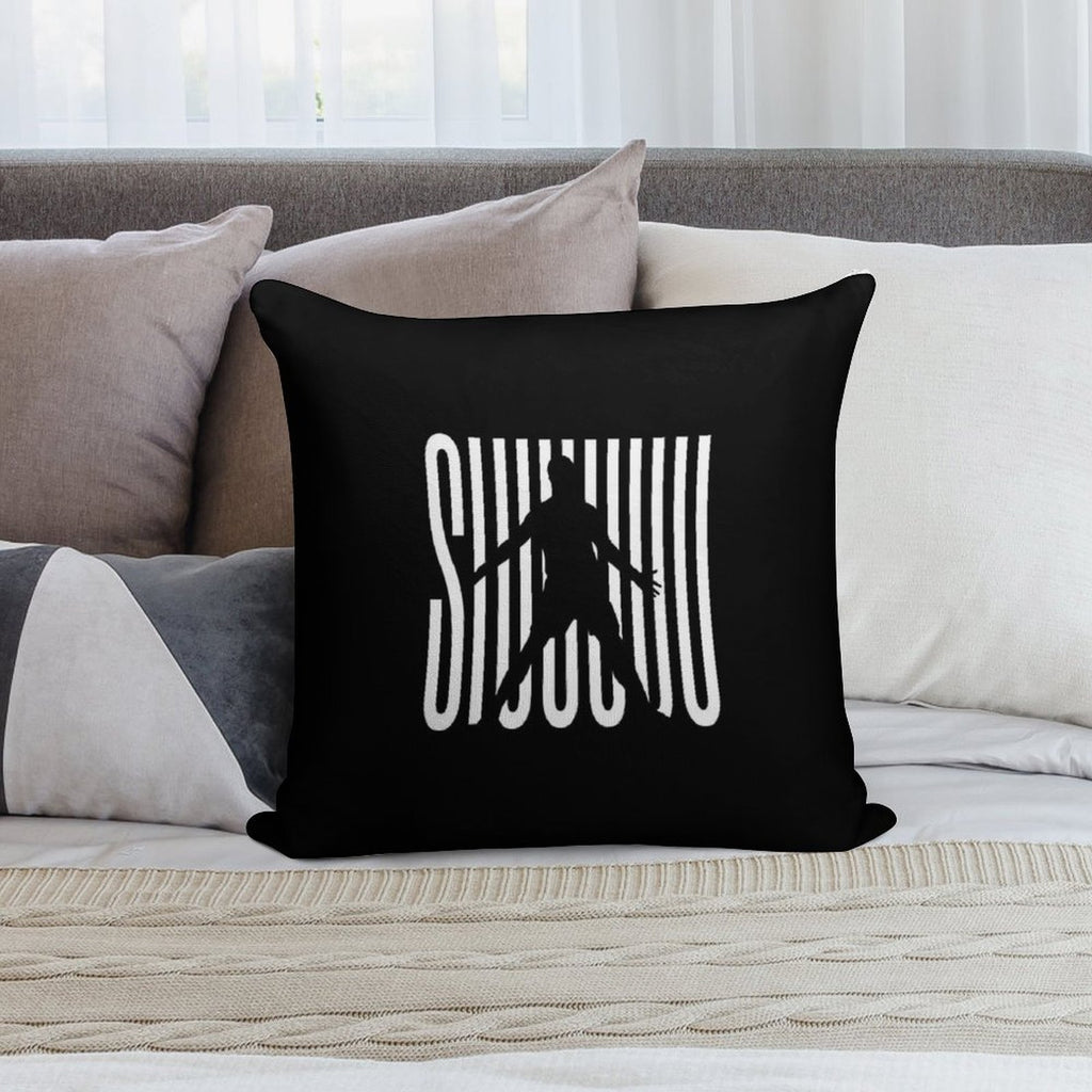 Siuuu CR7, Cristiano Ronaldo Funny Soft Gift Ready Throw Pillow