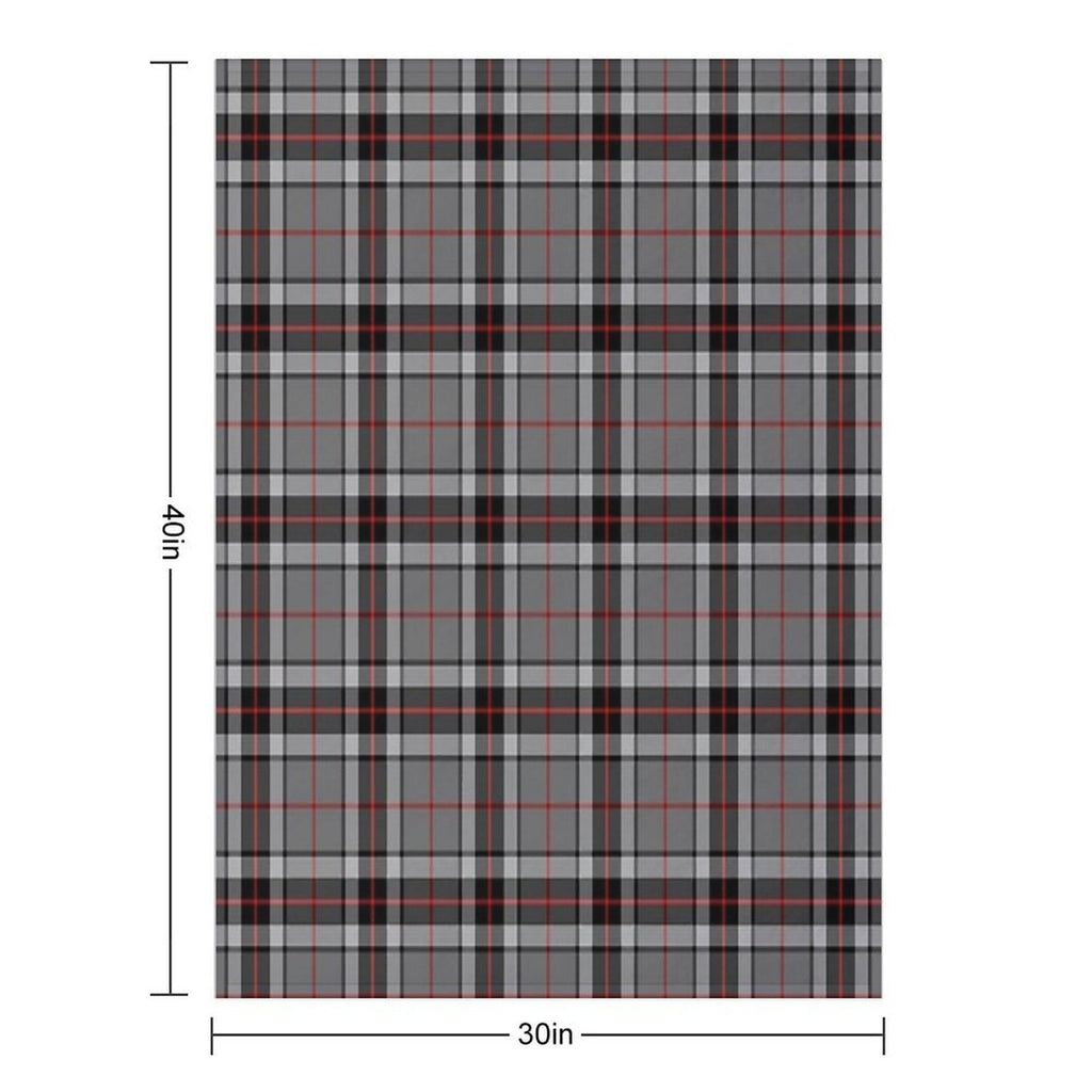 Thompson Grey Tartan  Clan Thomson  Cute Tartan Plush Throw Blanket