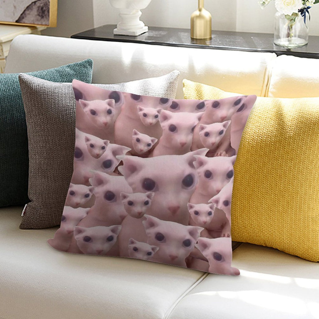 Bingus Pattern Soft Luxury Feel Throw Pillow