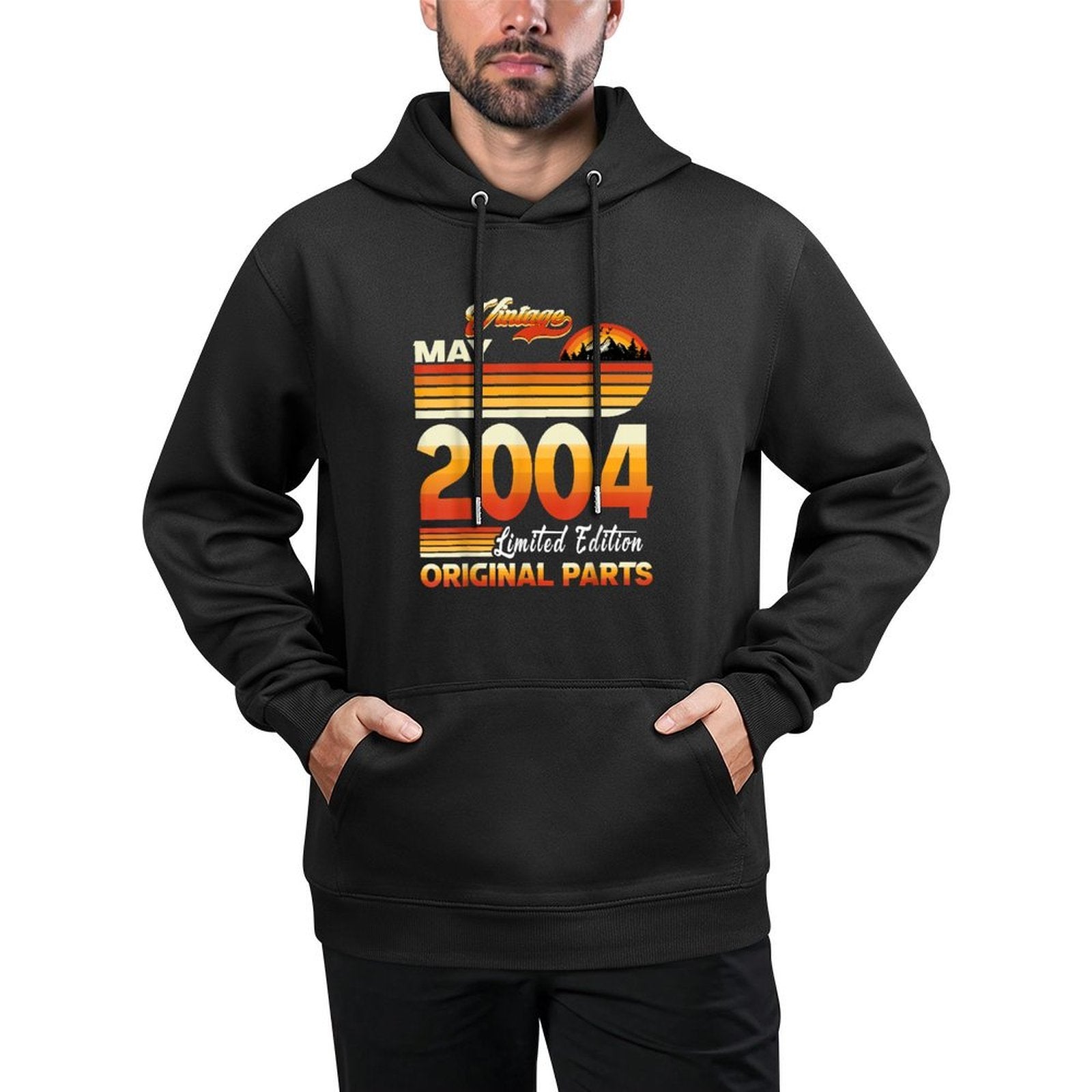 21 Years Old Retro Vintage May 2004 Funny 21st Birthday Casual Wear Hoodie