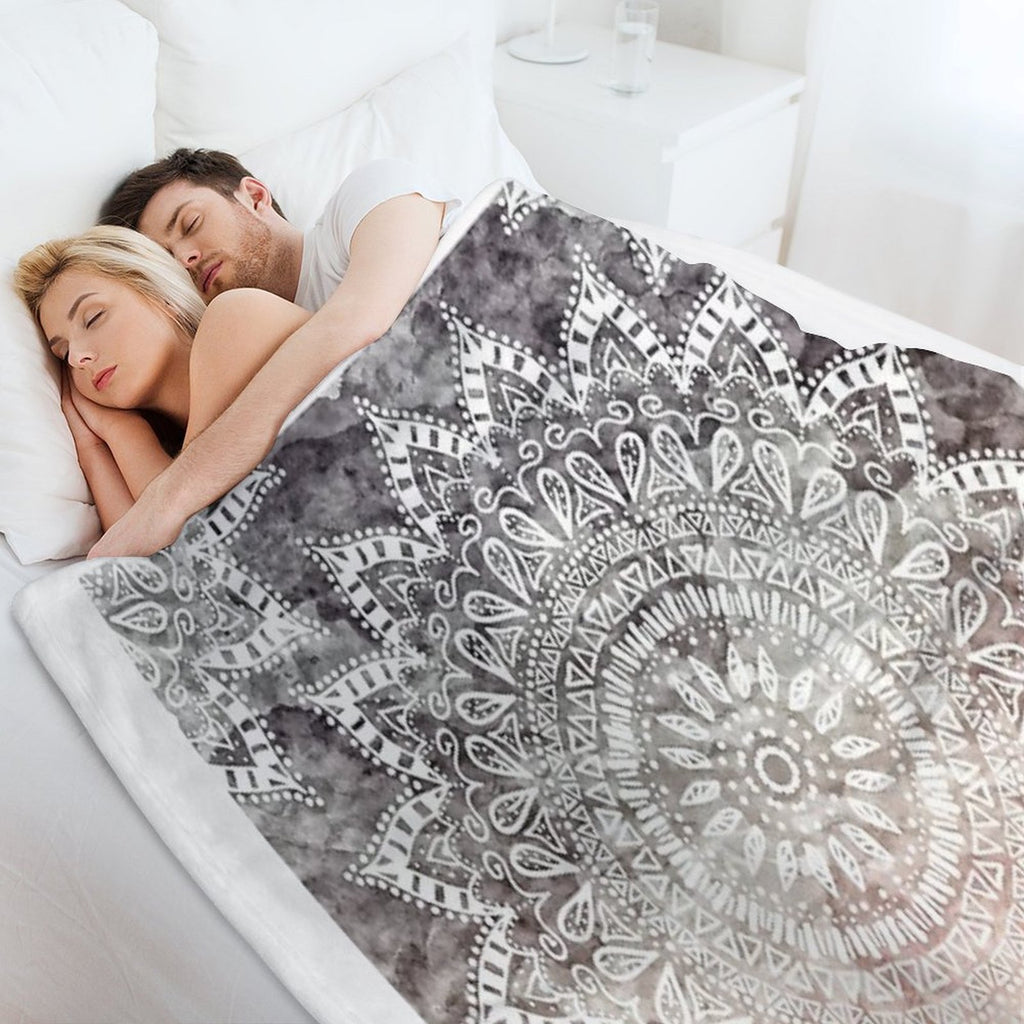 BOHEMIAN HYGGE MANDALA Durable Throw Blanket