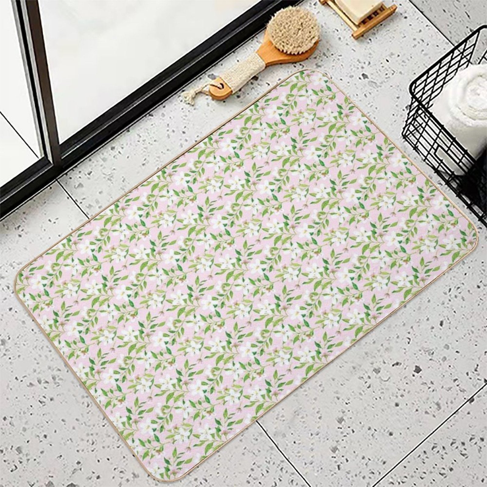 Jasmine Delight Pink  Odorless Bath Mat