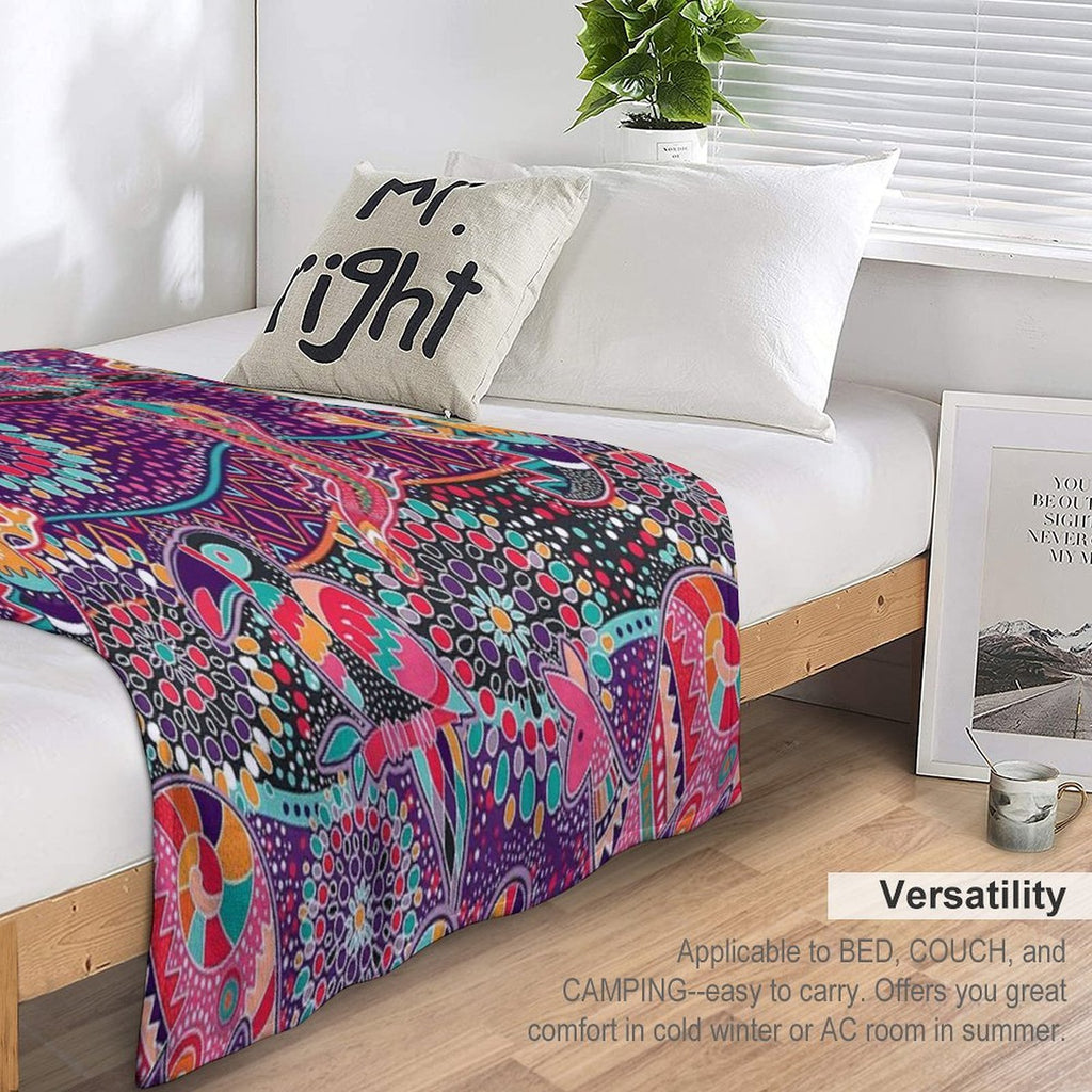 Australian Dreamtime Comfort Throw Blanket