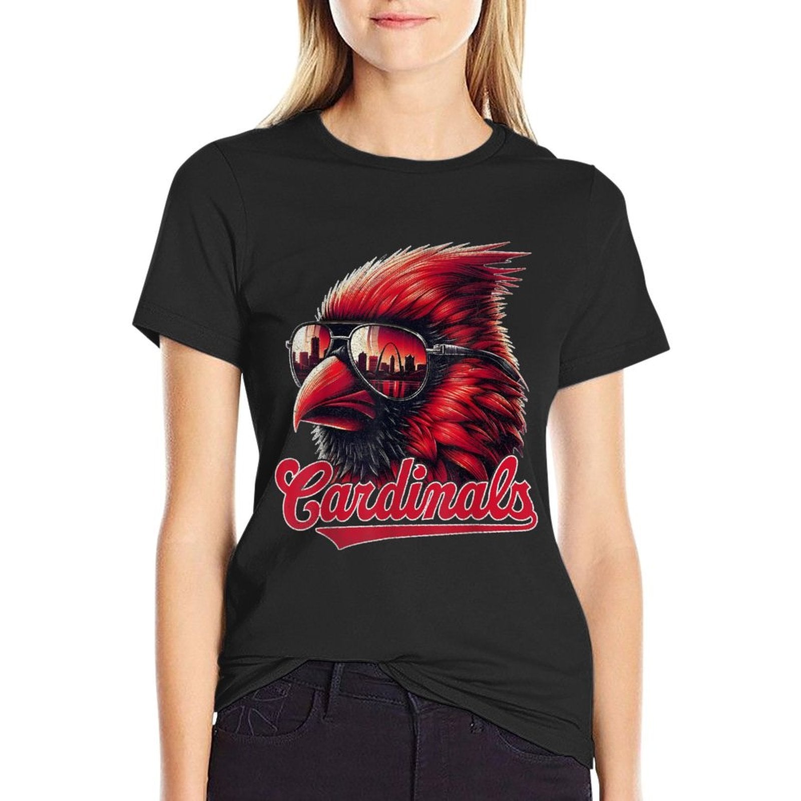 Vintage Cardinals Lovers Apparel Men Kids  Slim-fit Cut T-Shirt