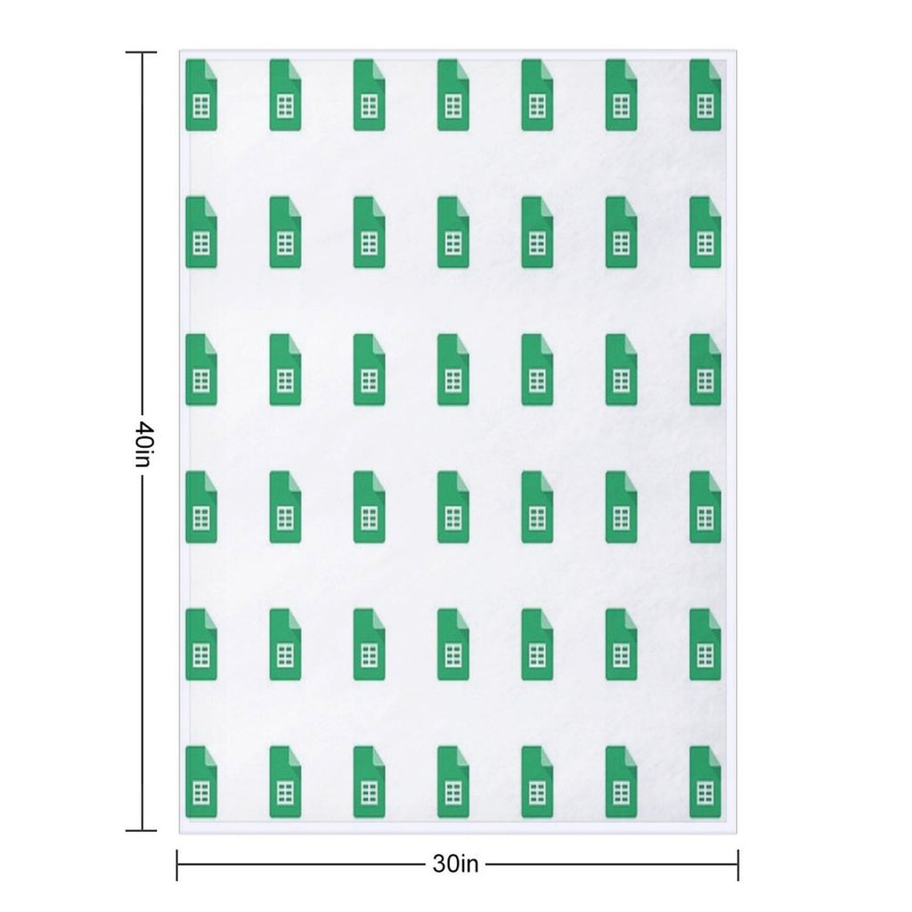 Google Sheets Durable Throw Blanket