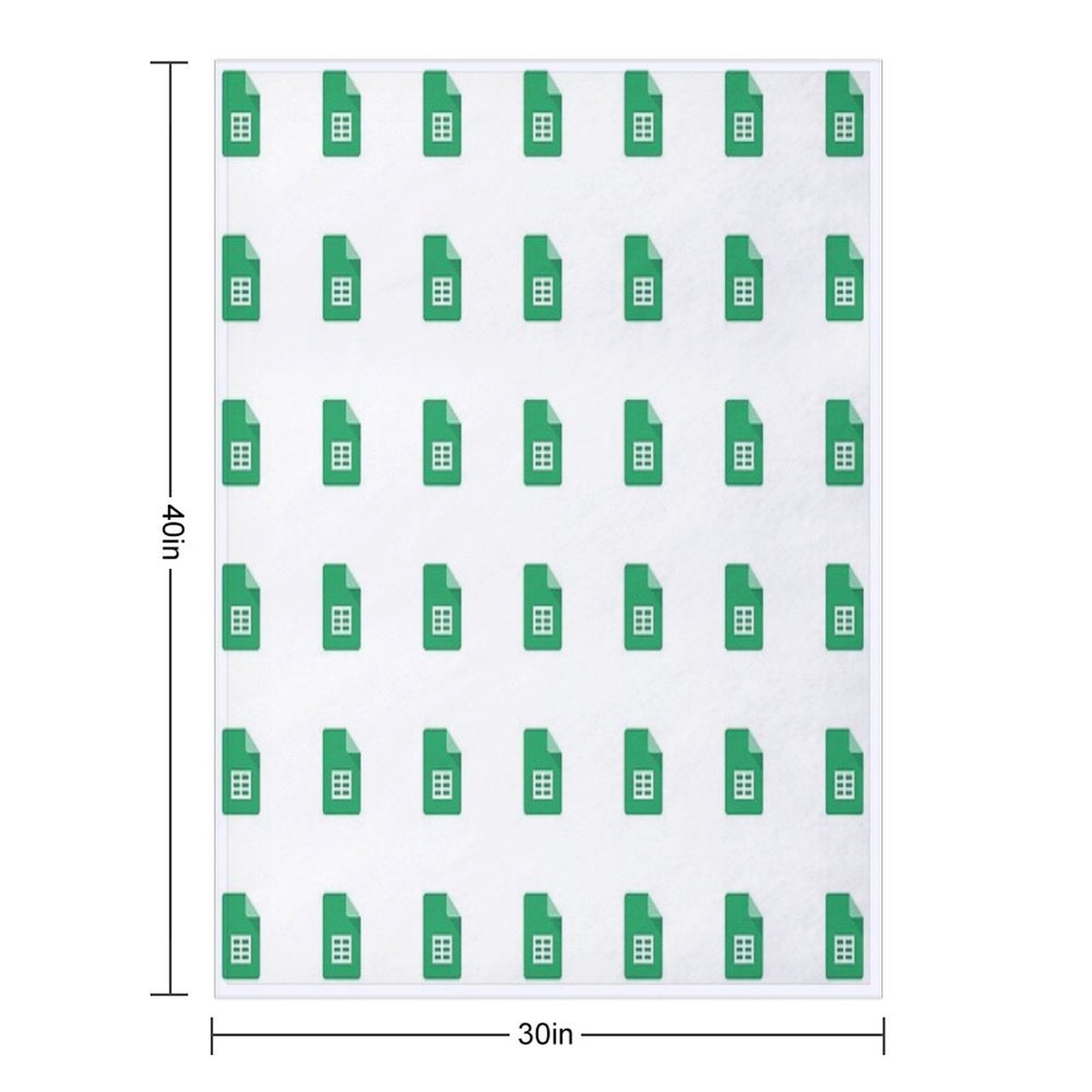 Google Sheets Durable Throw Blanket