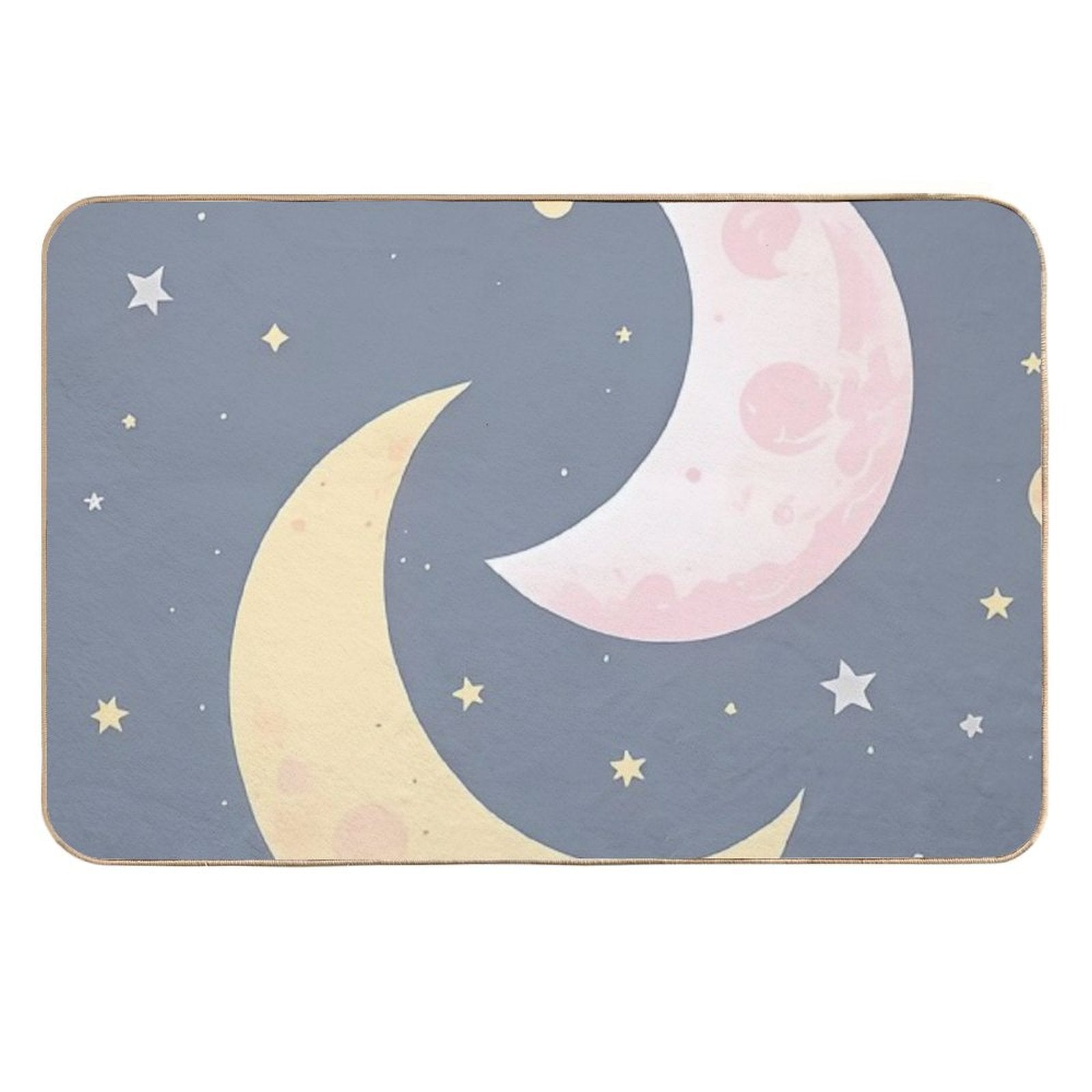 Cute Moon Vector- Ramadan  Dirt-Trapping Bath Mat