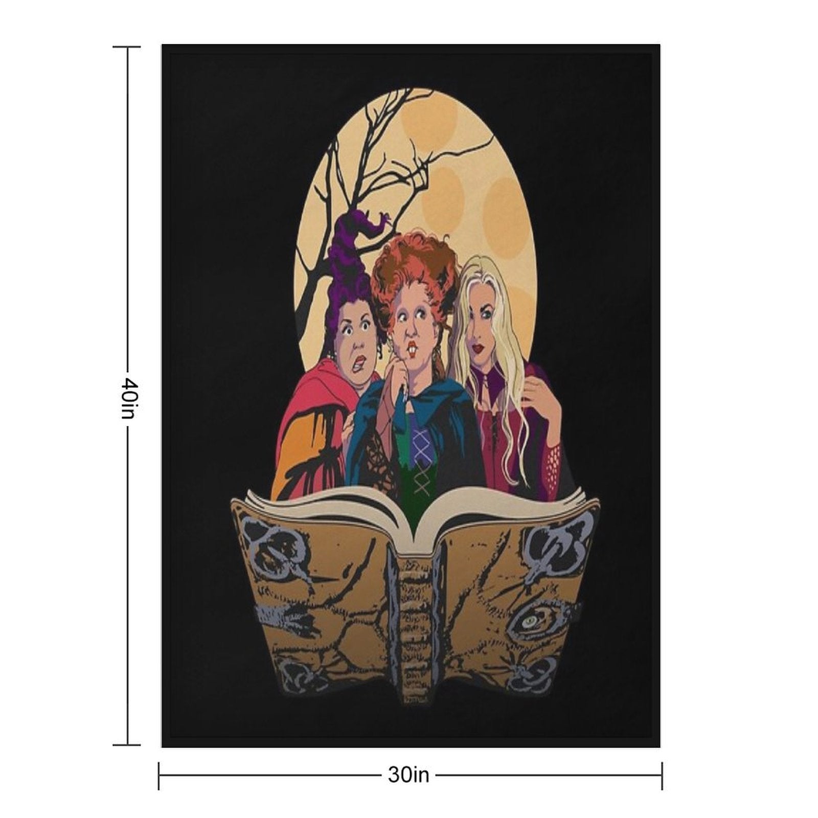 Hocus Pocus Sanderson Sisters Premium Throw Blanket