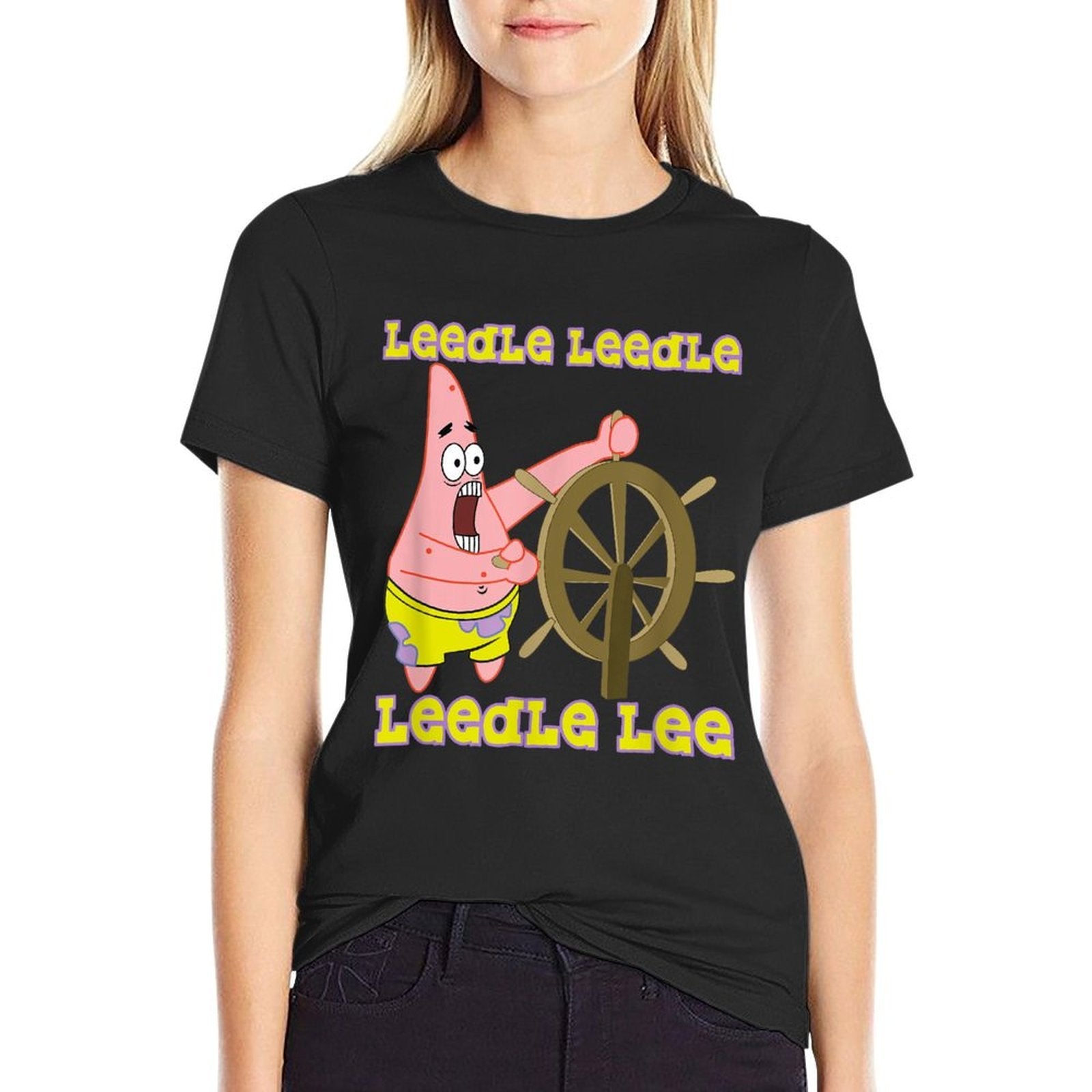 Mademark X SpongeBob SquarePants - Patrick Star - Leedle Leedle Leedle Lee  Relaxed-fit T-Shirt