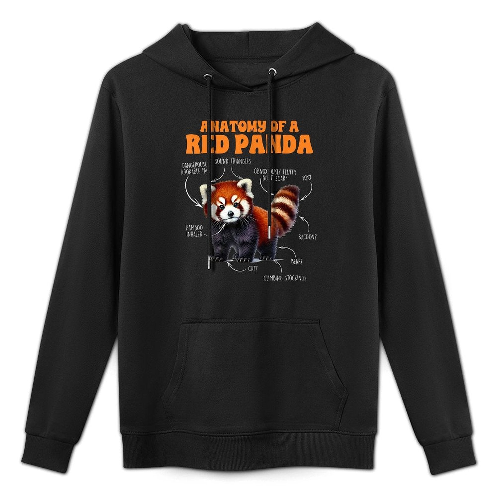 Red Panda Lover Animal Lover Anatomy Of A Red Panda Pilling-Resistant Hoodie