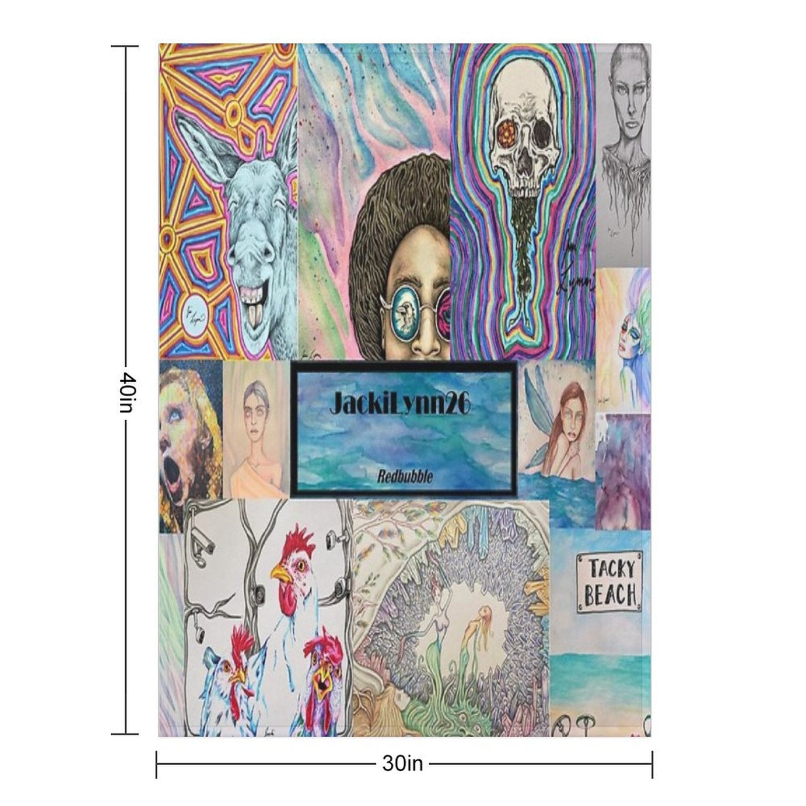 JackiLynn26 Collage Eco-conscious Throw Blanket