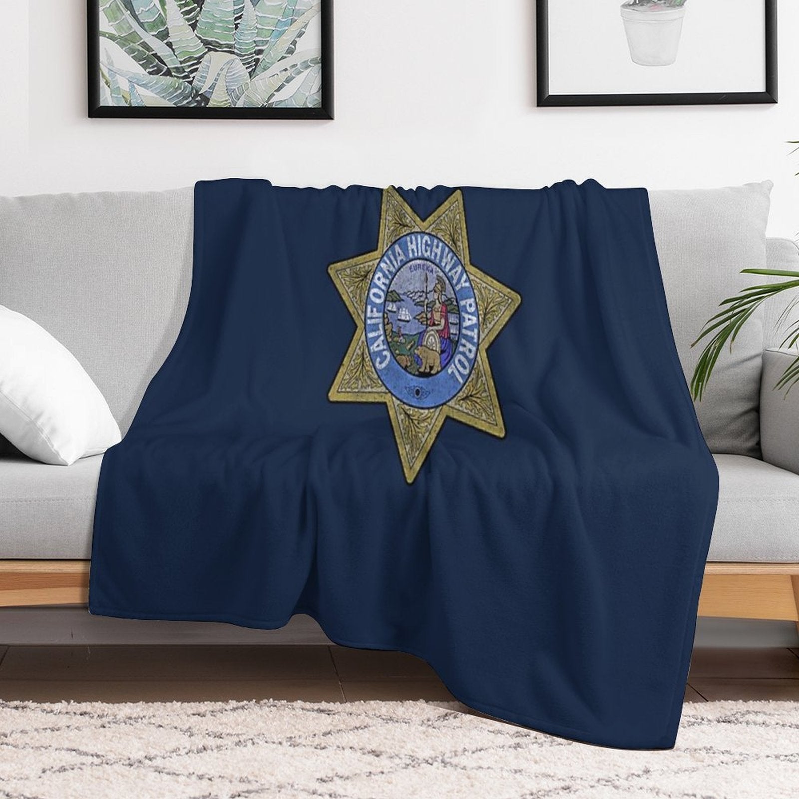 California Highway Patrol CHP, State Police, Law Enforcement Versatility Throw Blanket