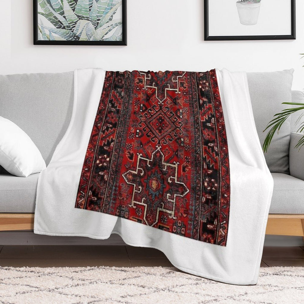 Oriental Rug Durable Throw Blanket
