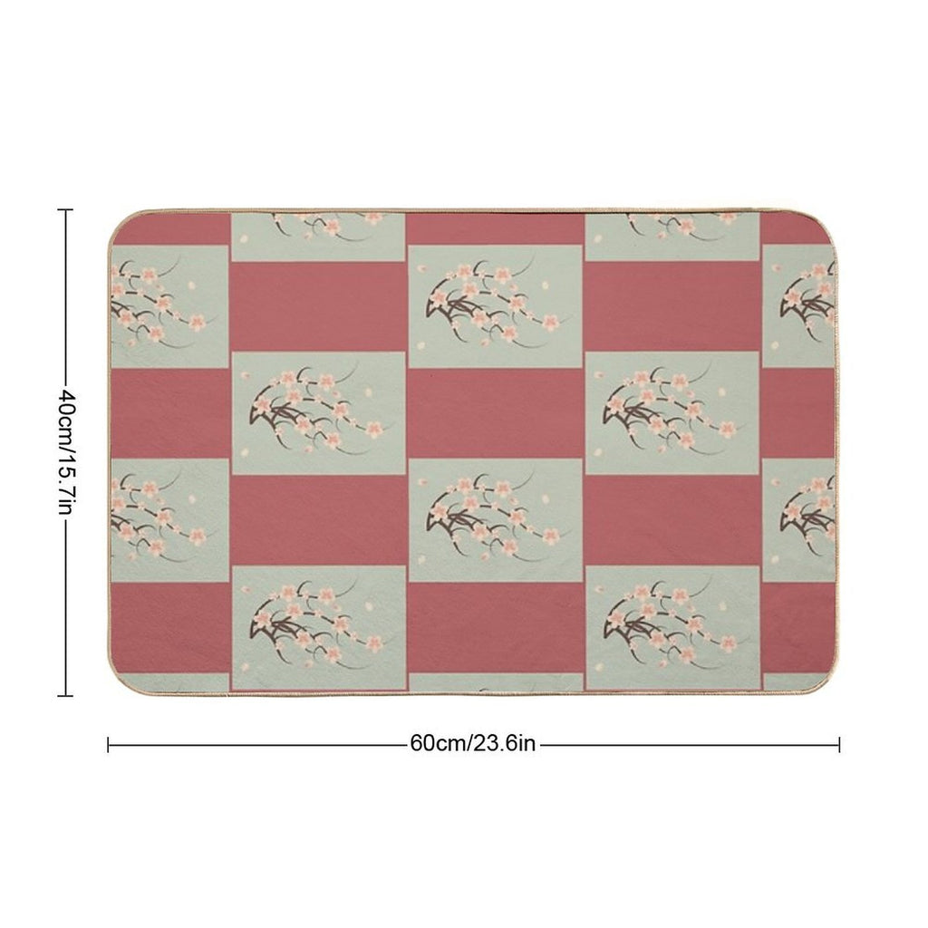 Background  Absorbent Bath Mat