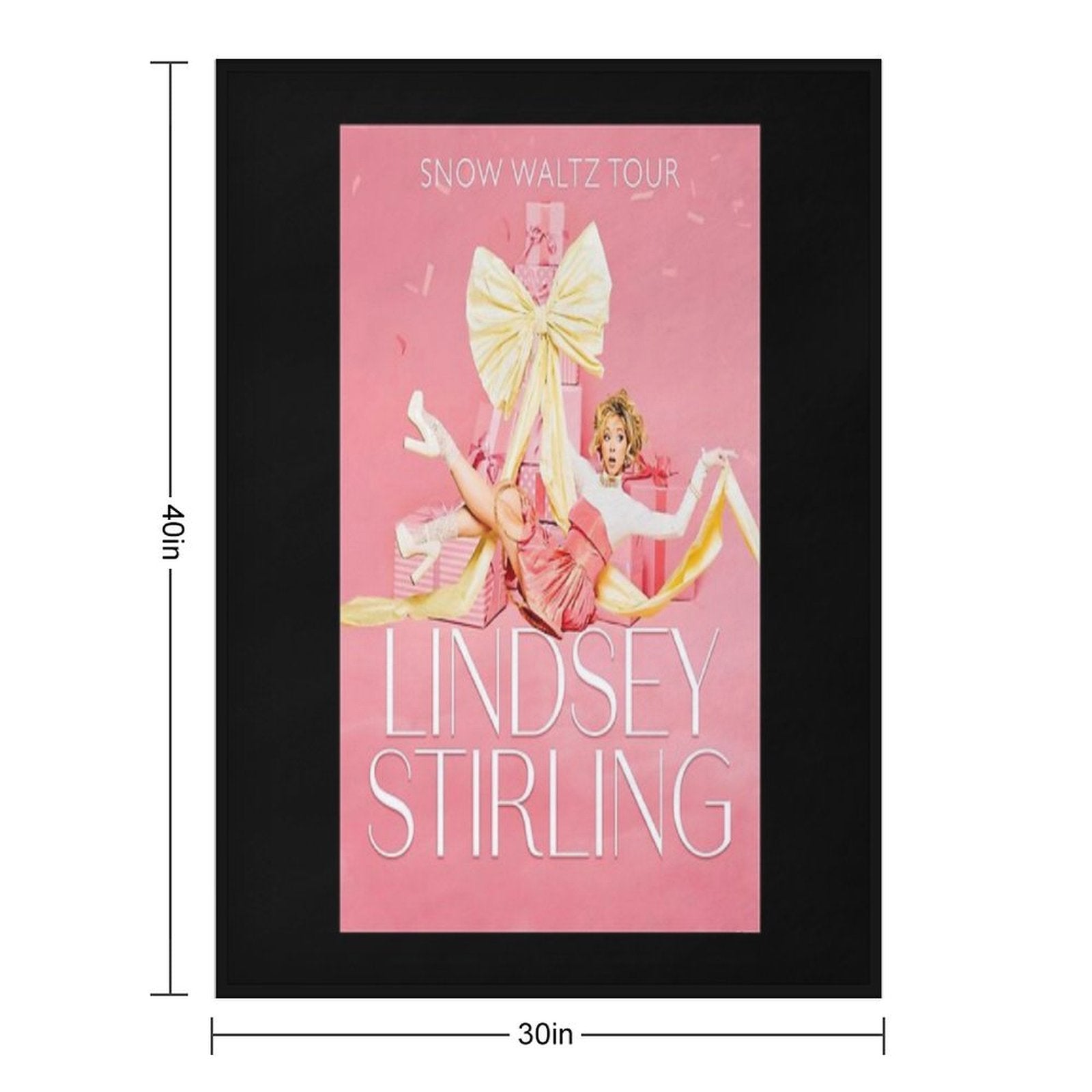 Snow Waltz Tour Travel-friendly Throw Blanket